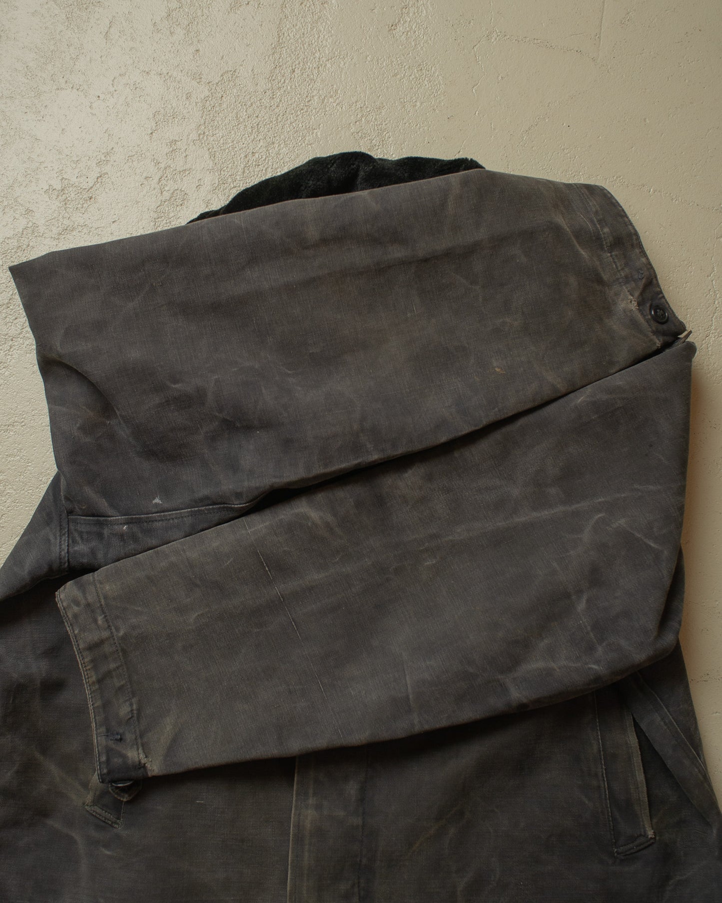 1970s Sovjet Tanker Jacket Faded black - L