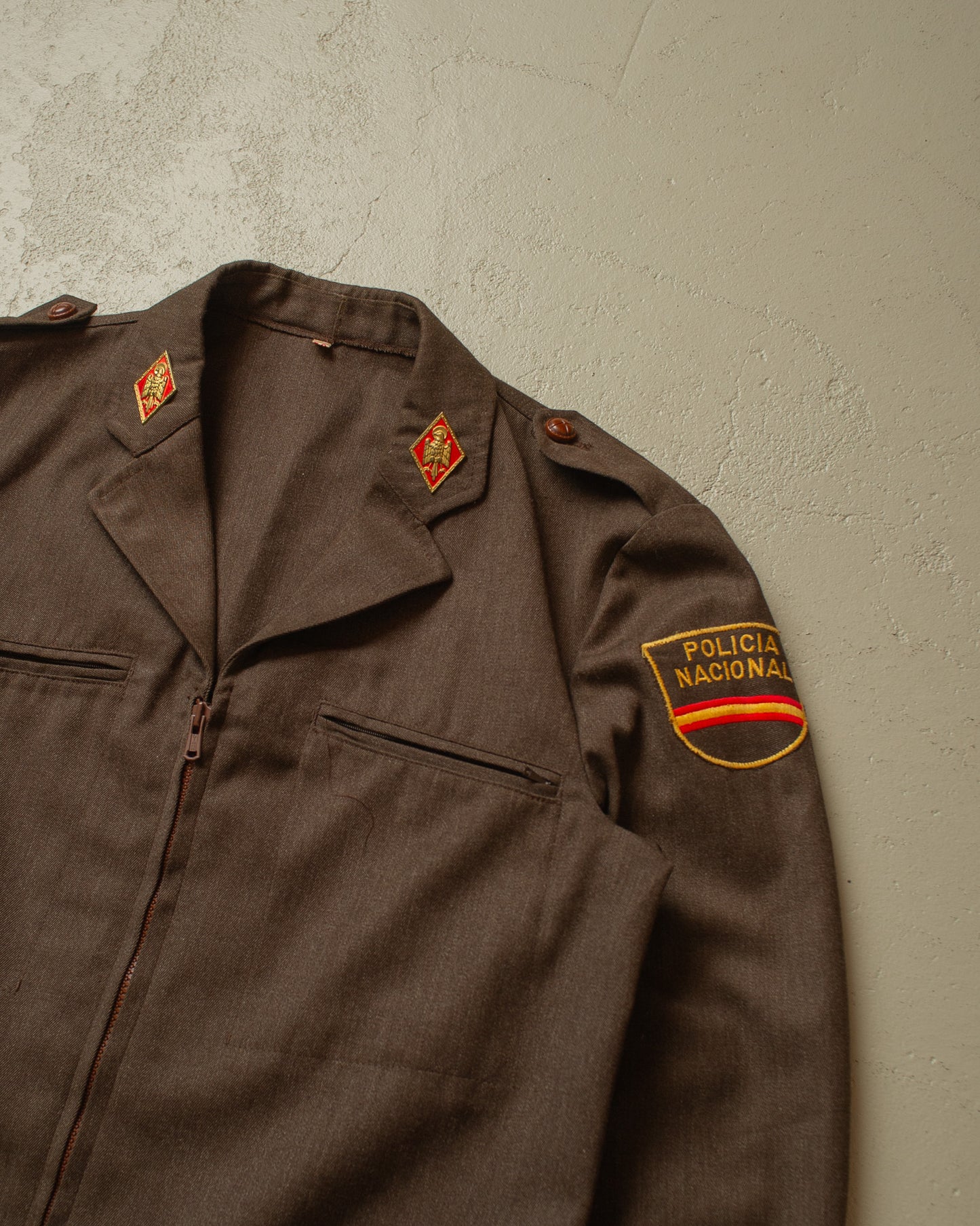 1970s Policía Armada Jacket brown - M