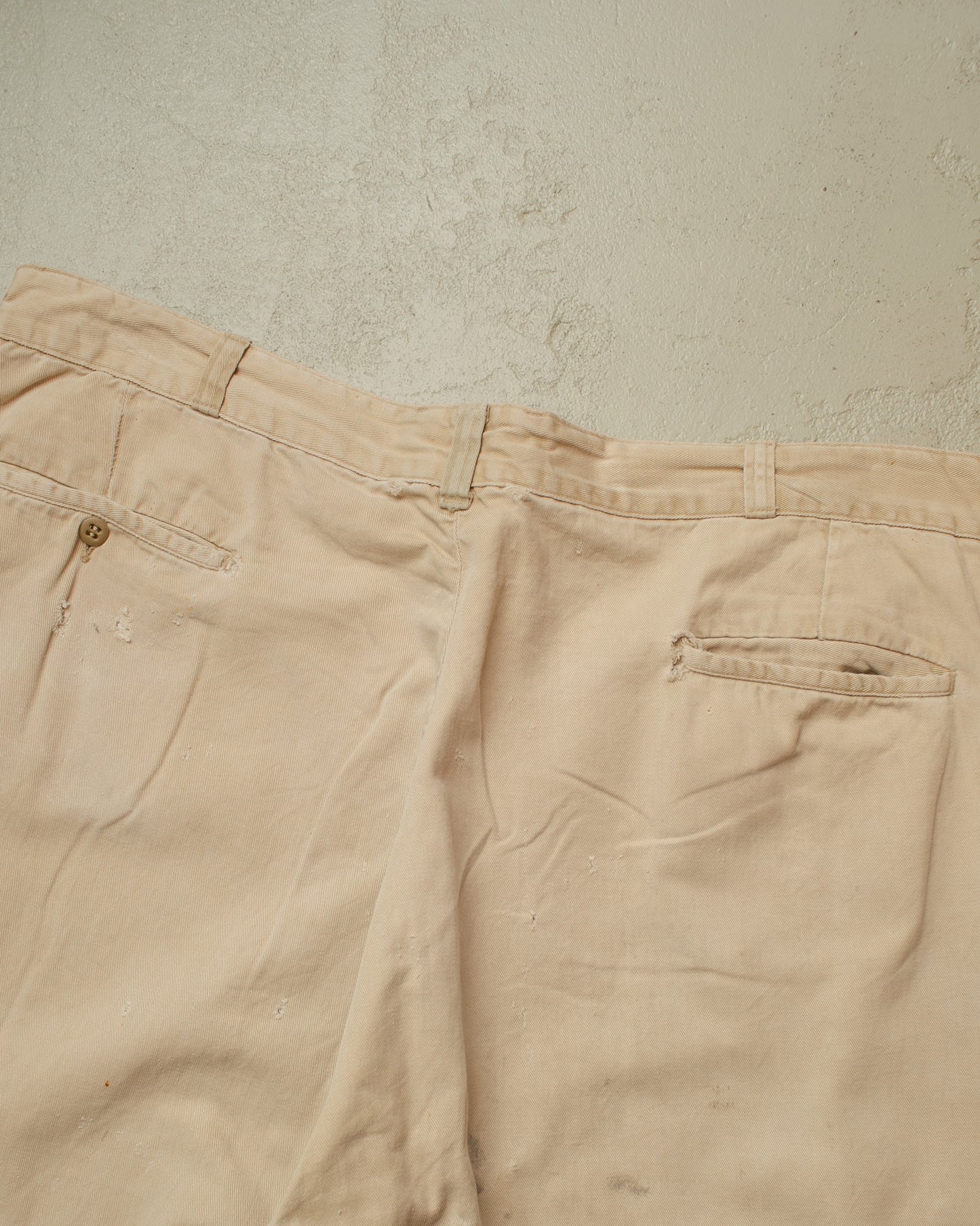 1950s distressed US Army Chino Pants beige - W43 L32
