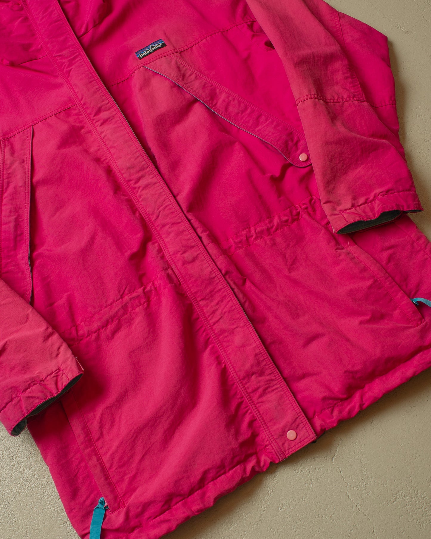 1980s Womens Faded Patagonia Parka pink - L/XL