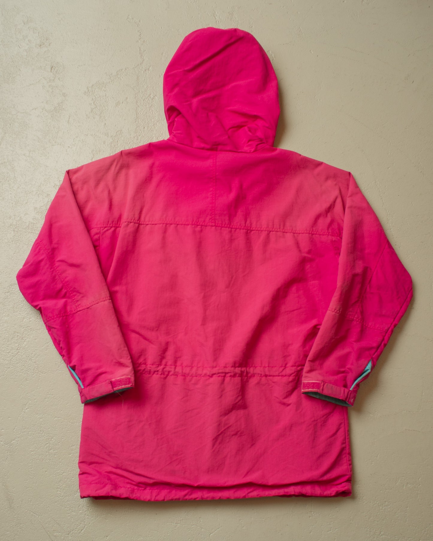 1980s Womens Faded Patagonia Parka pink - L/XL