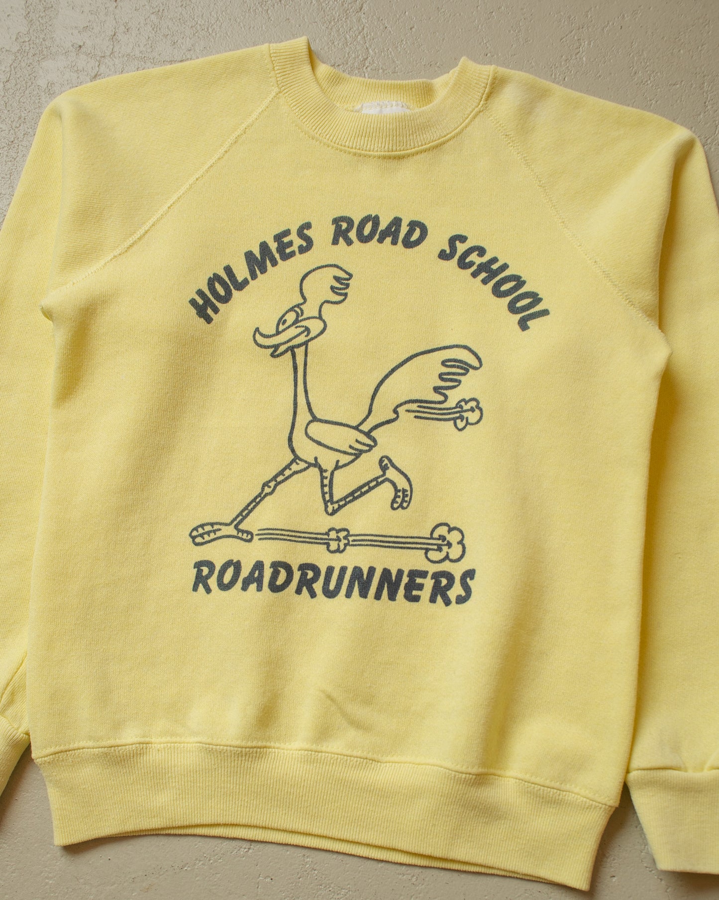 1980s Womens Roadrunners Sweatshirt yellow - XS