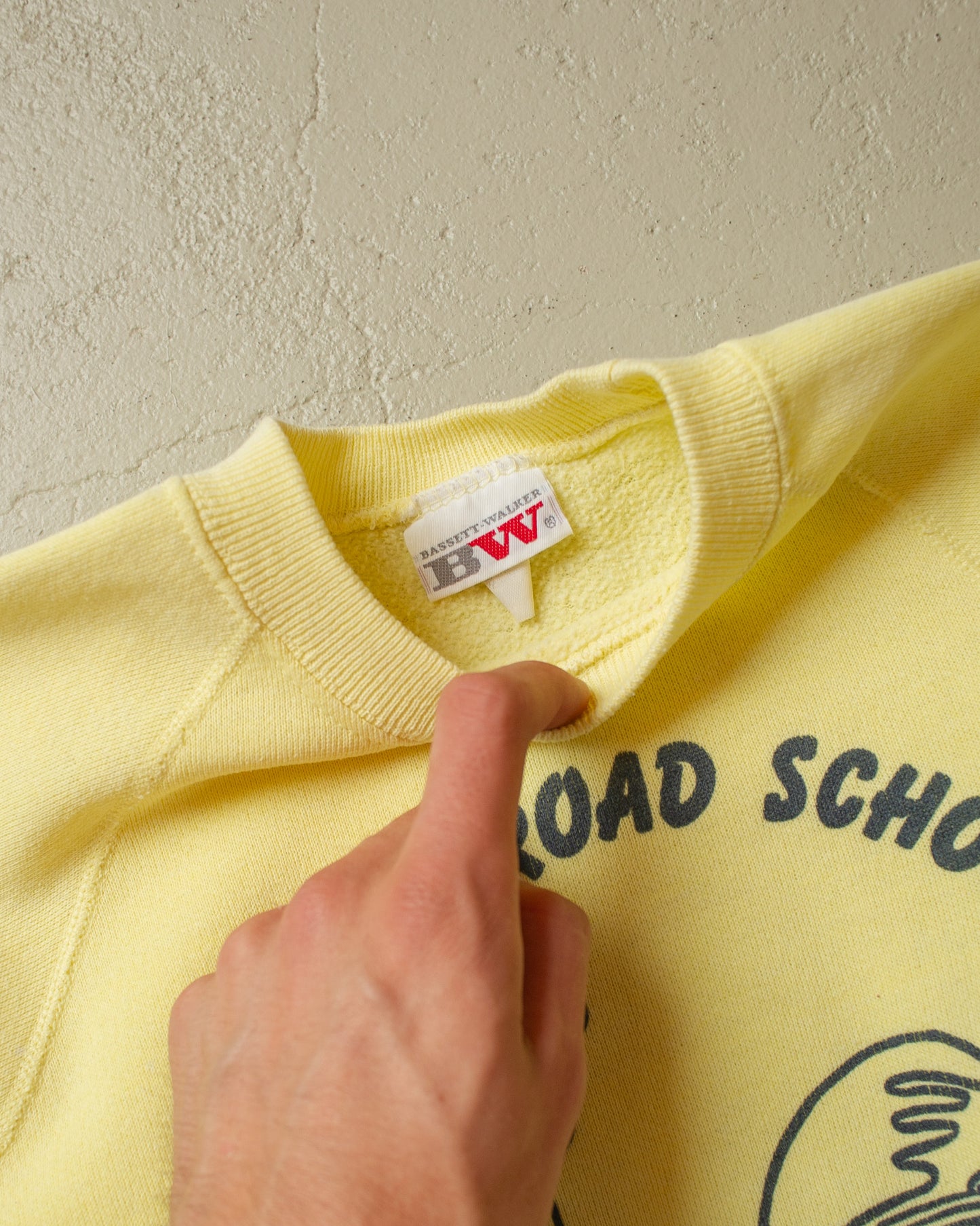 1980s Womens Roadrunners Sweatshirt yellow - XS