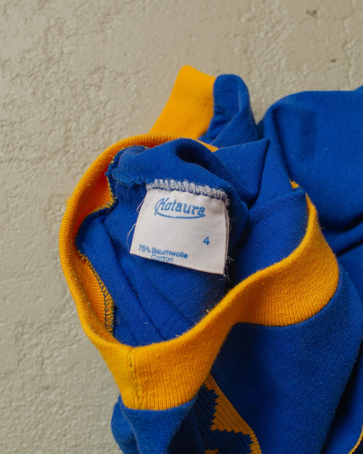 1970s/80s Soccer Ringer T-shirt blue - S