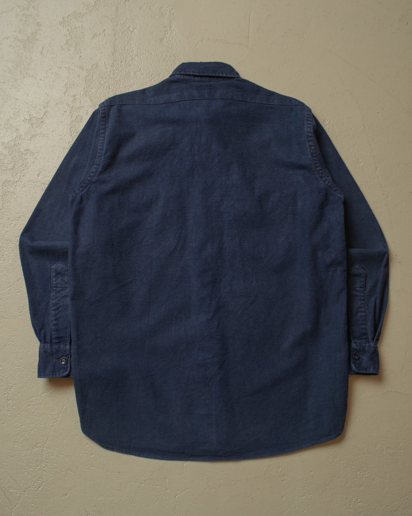 1980s L.L. Bean Cloth Shirt navyblue - L