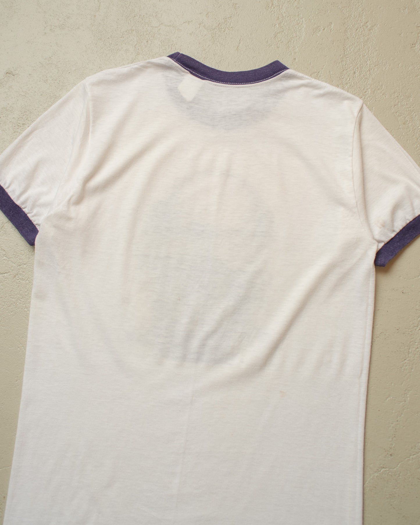 1970s Roch Thèriault? Ringer T-shirt white - M