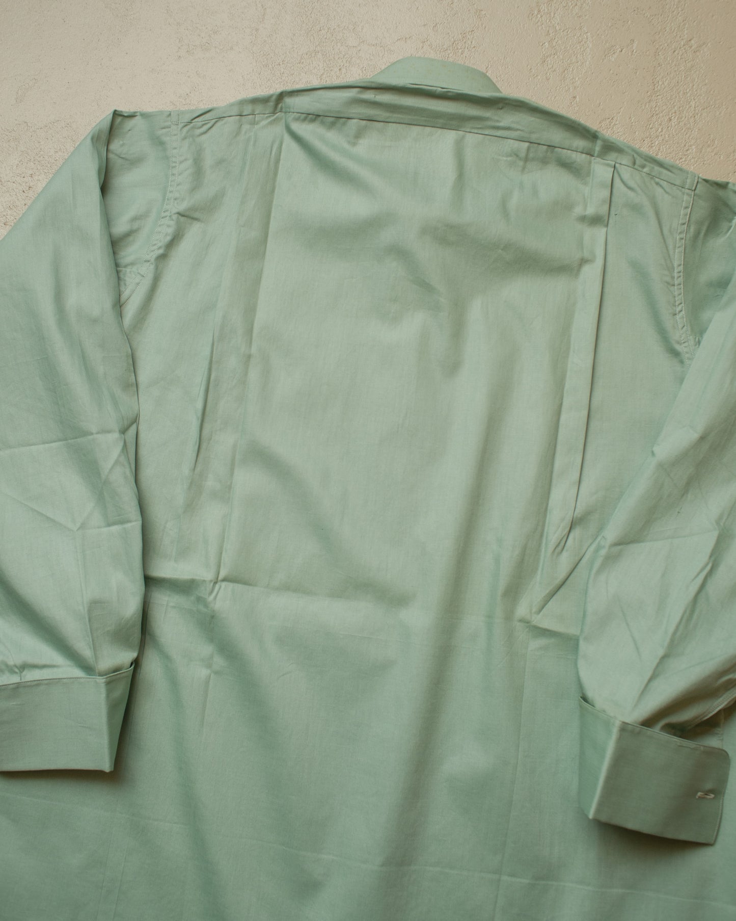 1940s/50s unworn German Eterna Dress Shirt green - L/XL