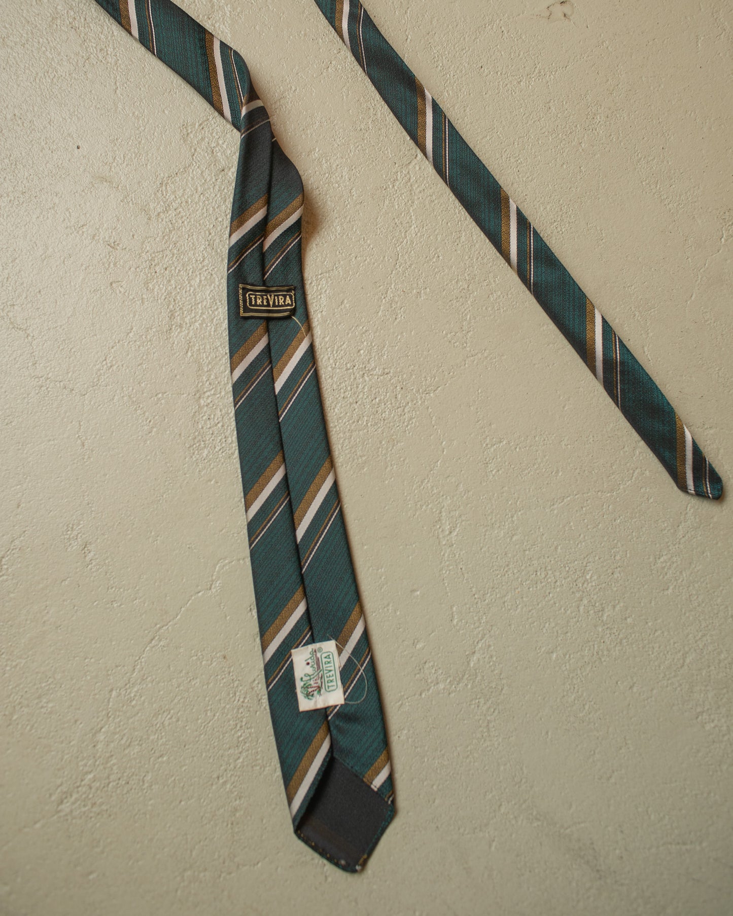 1950s/60s Florida striped Tie green