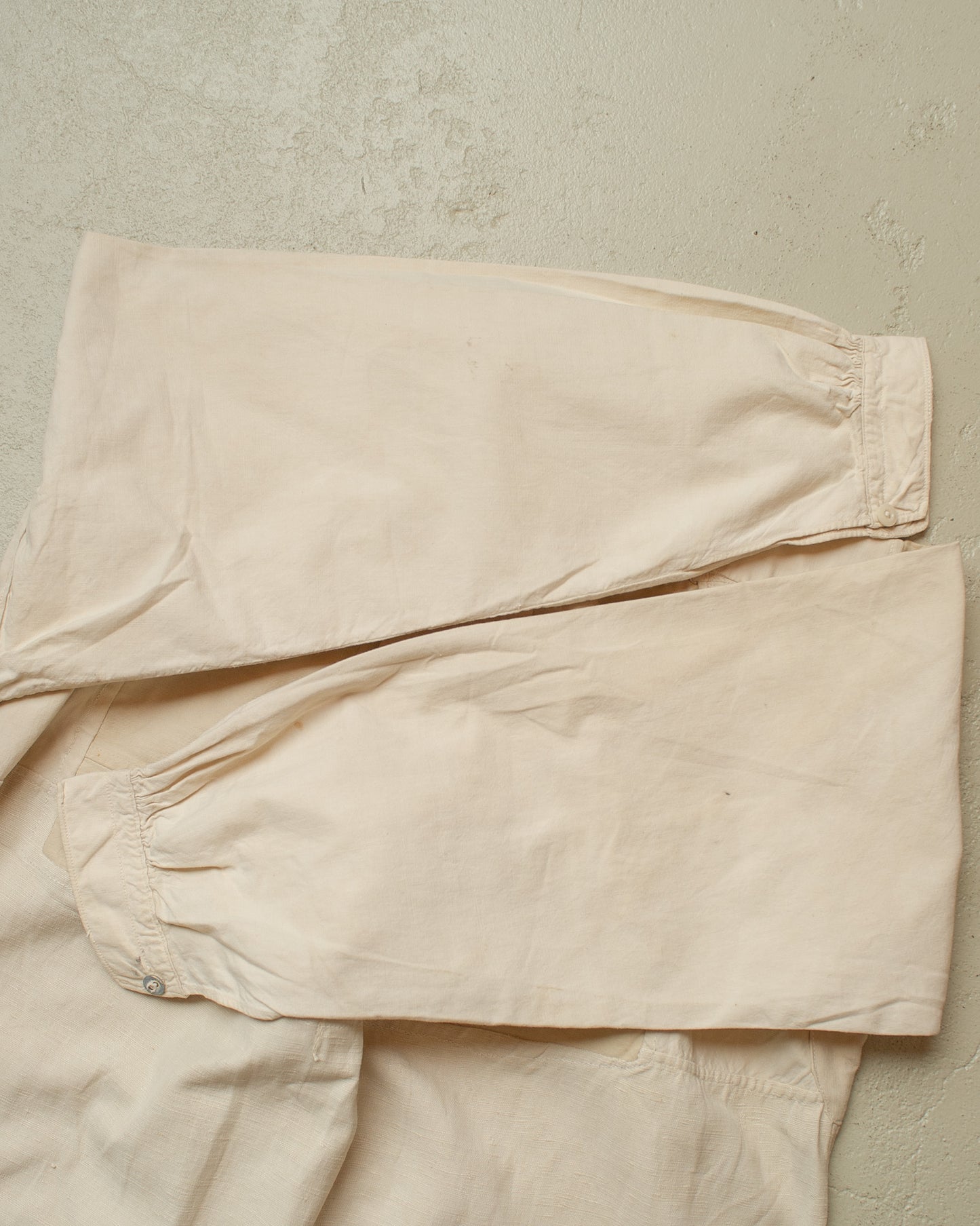 1900/10s repaired German Linen Undershirt creme - S