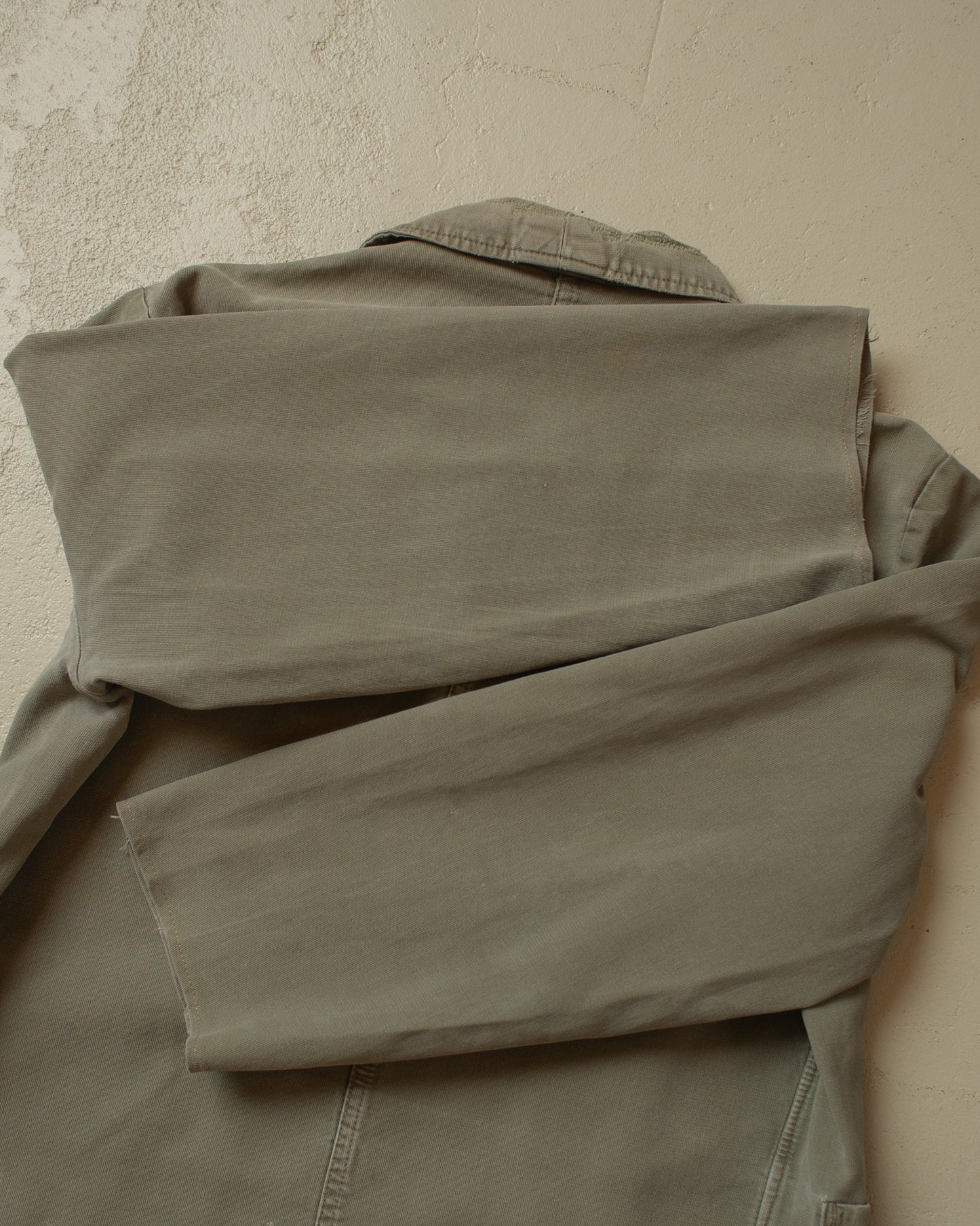 1950s/60s Faded Workwear Jacket khaki - M/L