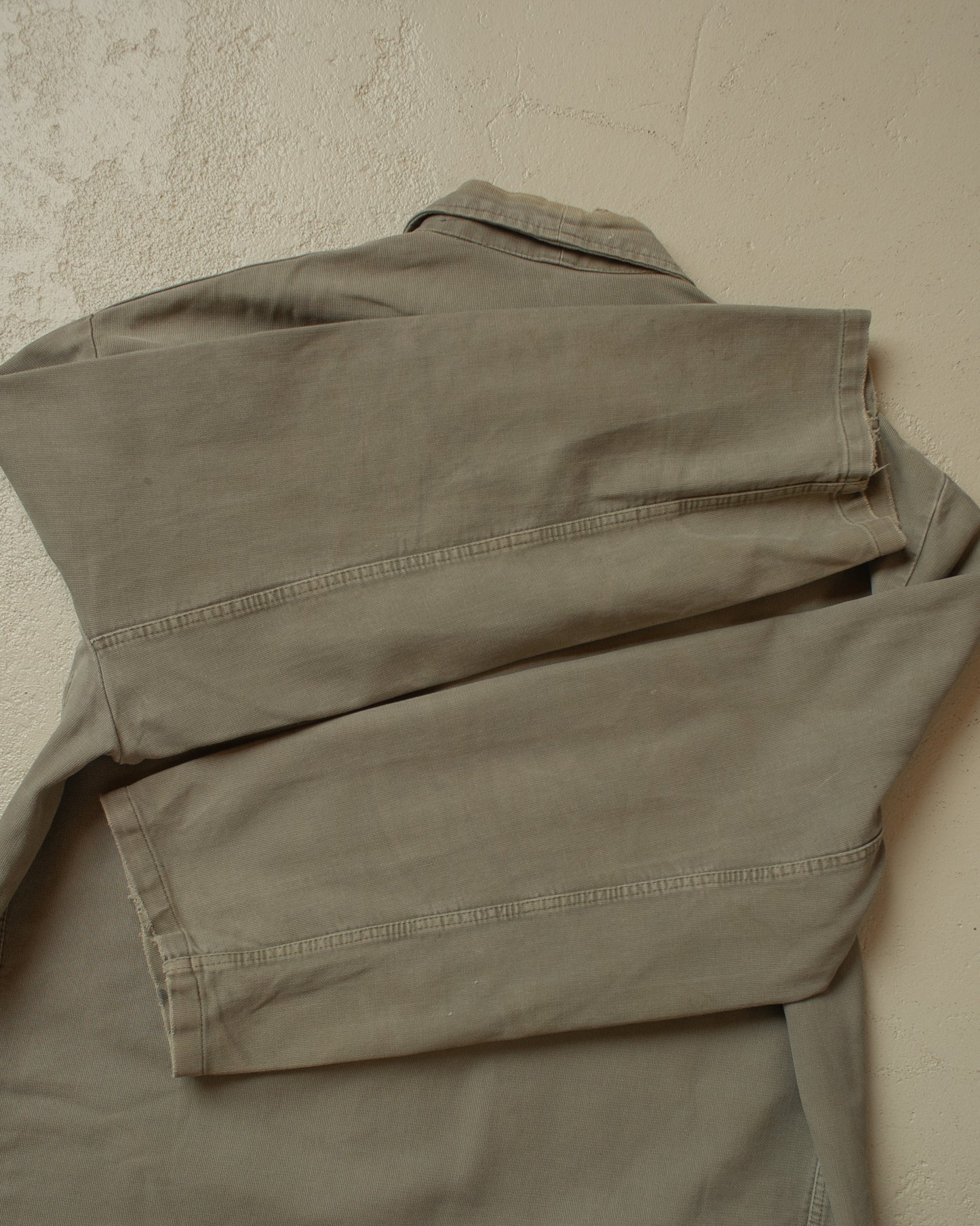 1950s/60s Faded Workwear Jacket khaki - XL