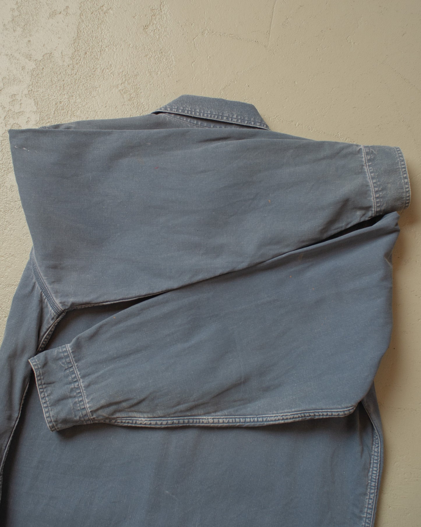 2000s Faded L.L. Bean lined Cotton Shirt blue - XL/XXL