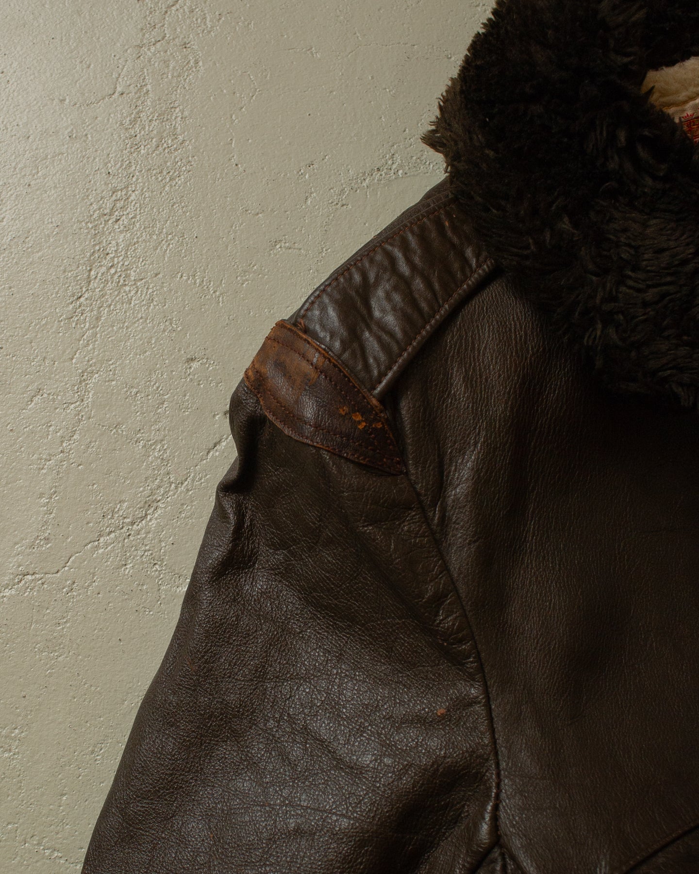 1970s Kirk´s Suede-Life "G1"-Type Leather Flight Jacket brown - M/L