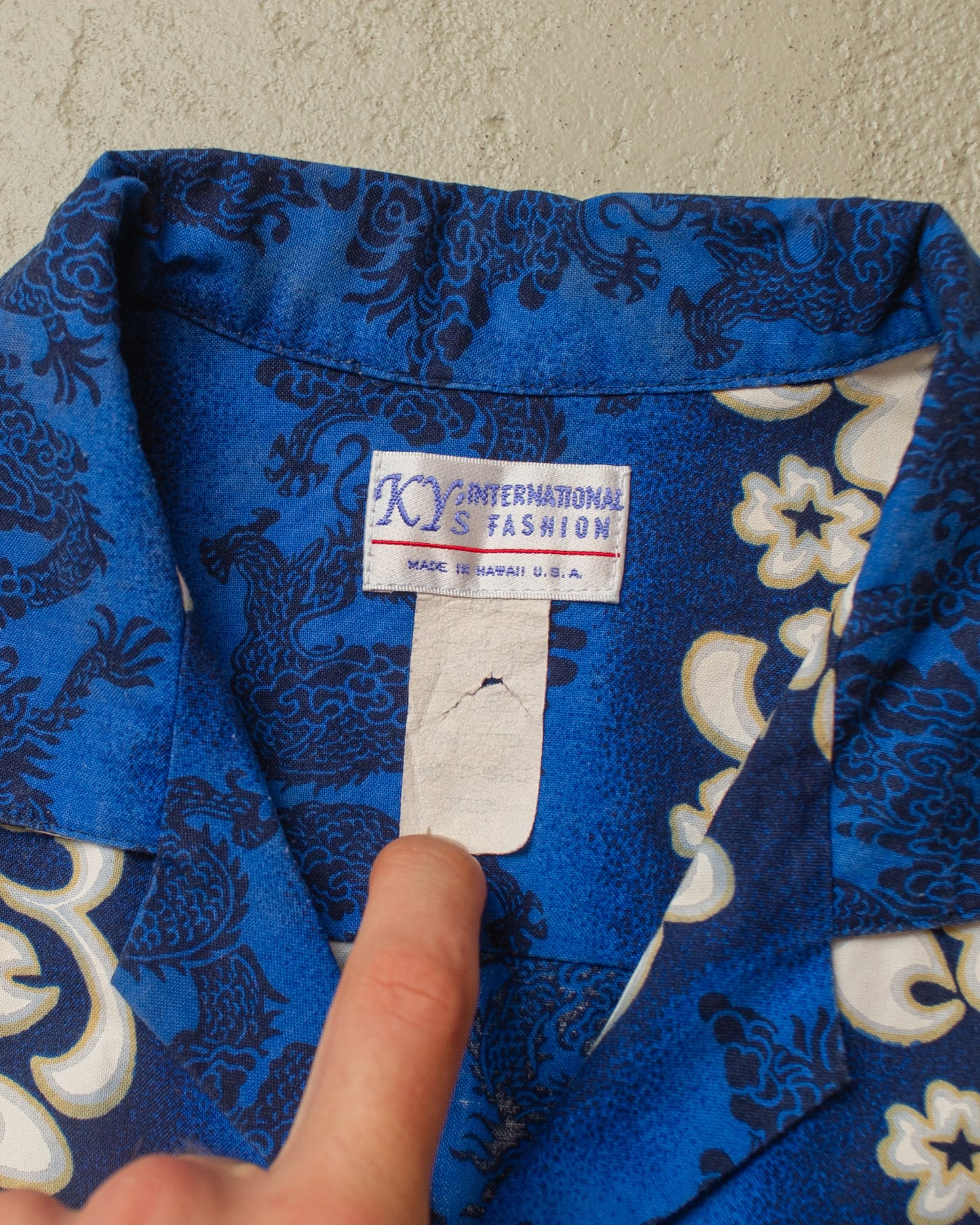 1970s/80s Ky´s Hawaii Shirt blue - M/L