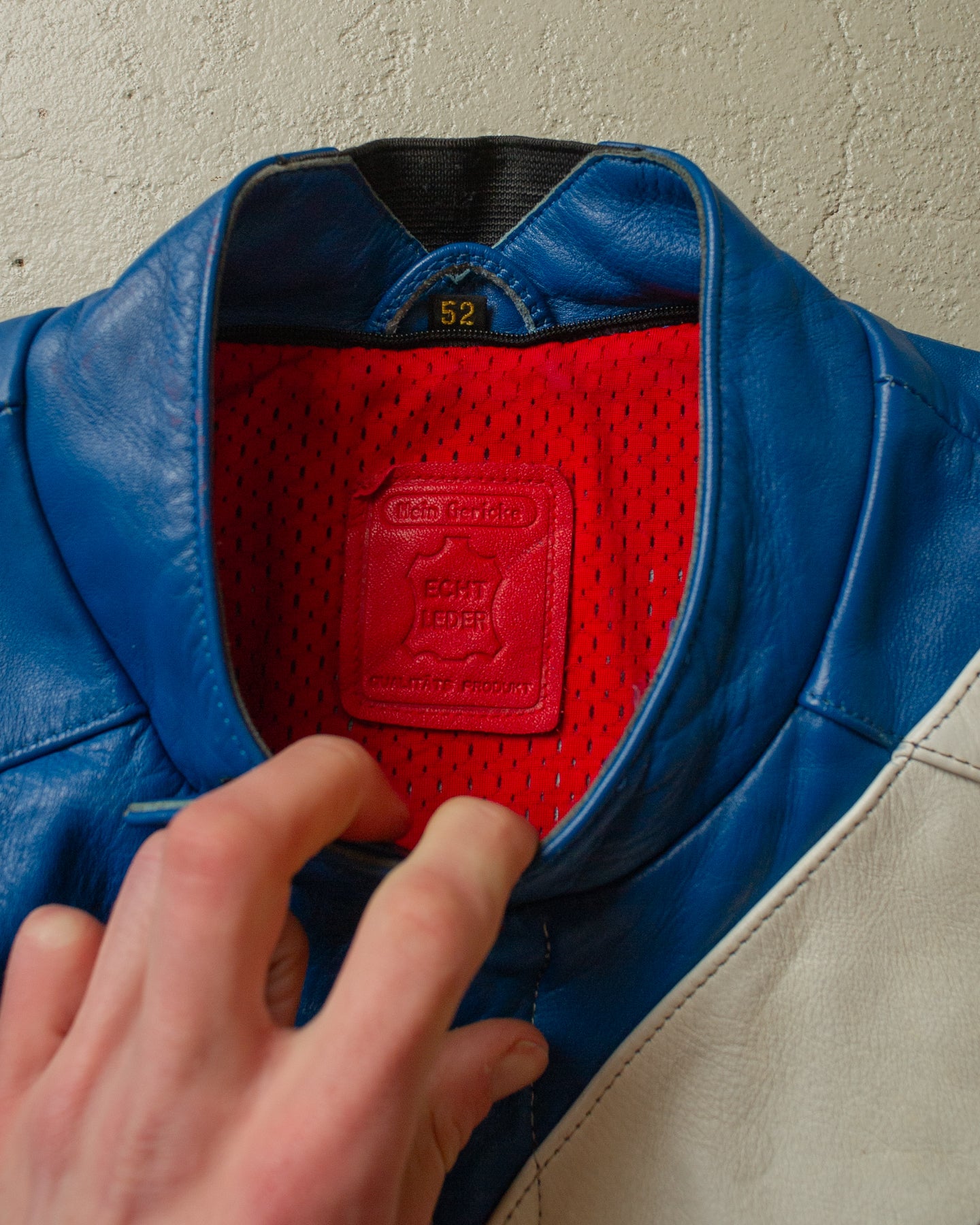1980s Hein Gericke Colorblock Moto Leather Jacket multi - M/L