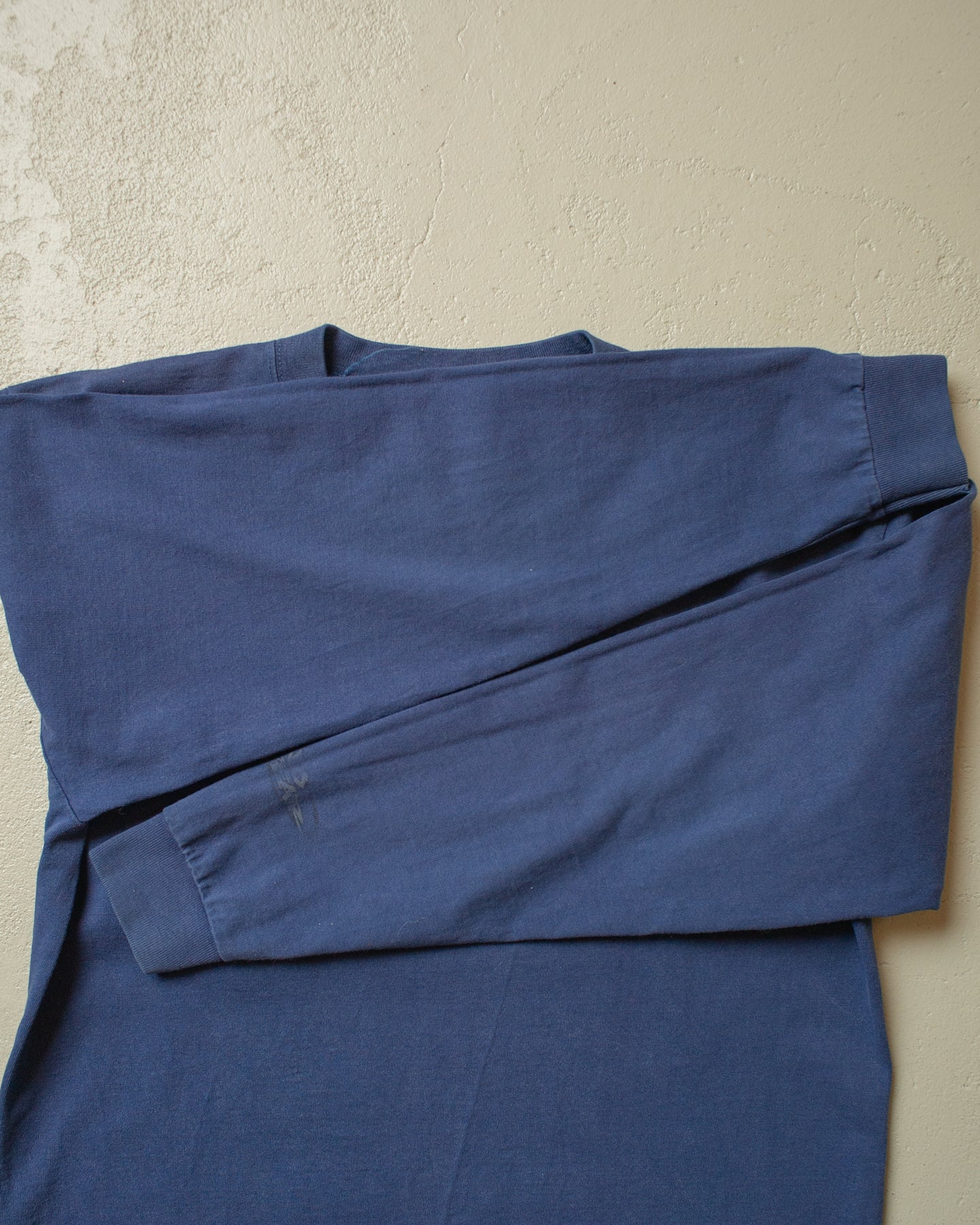 1990s No Fear Longsleeve faded navyblue - M