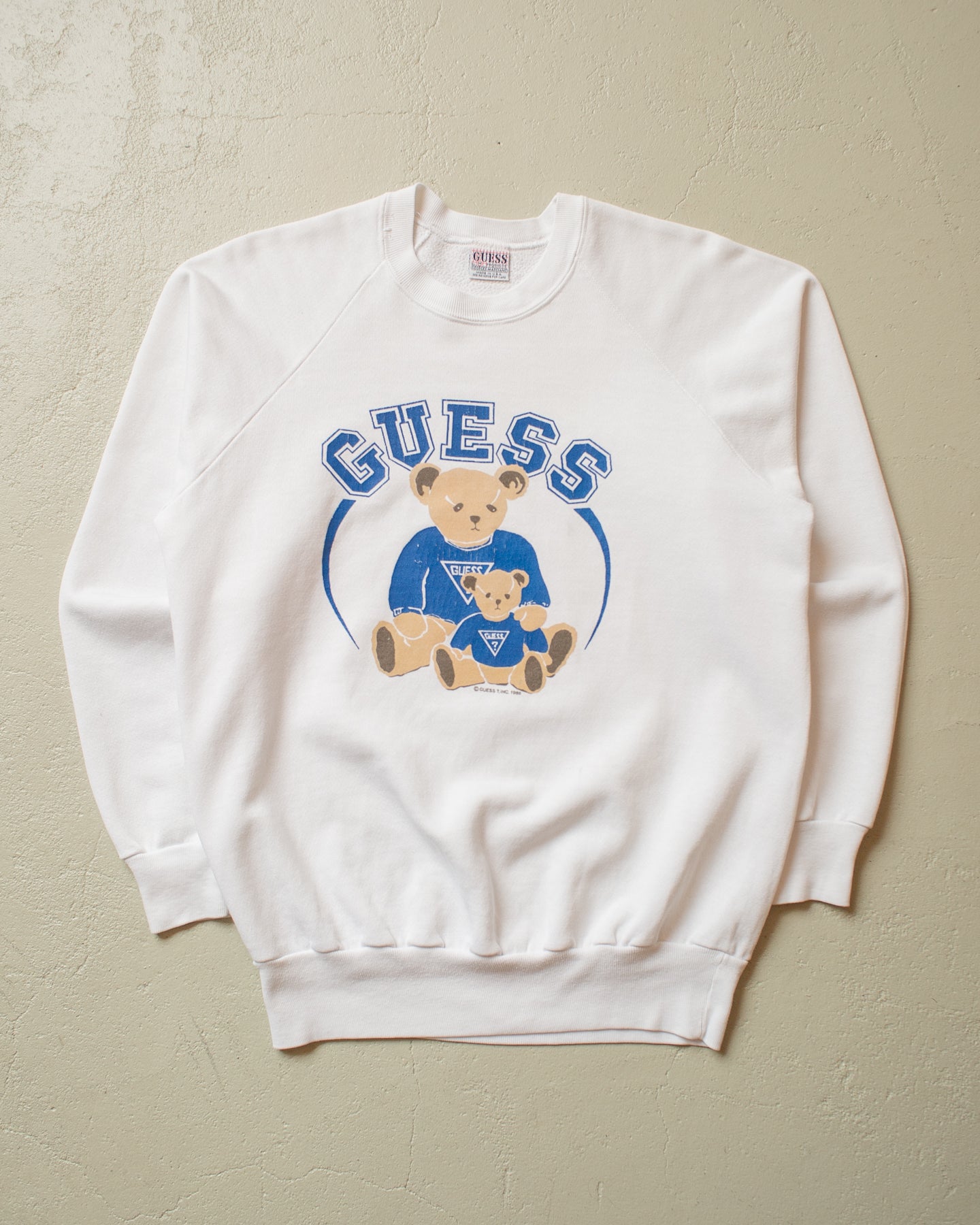 1988 Guess by George Marciano Bears Sweatshirt white - S