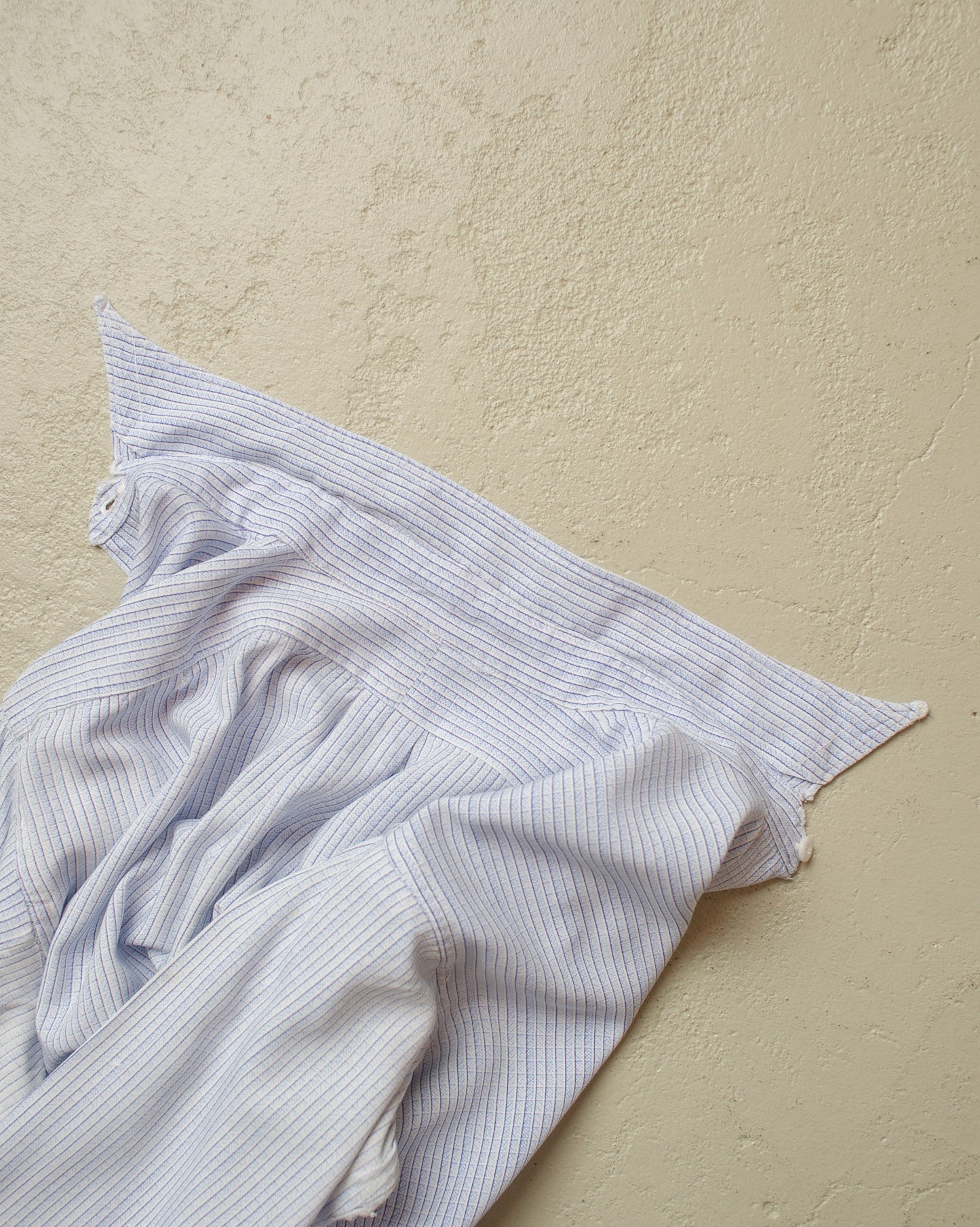 1930s German distressed Spearpoint Shirt blue - M