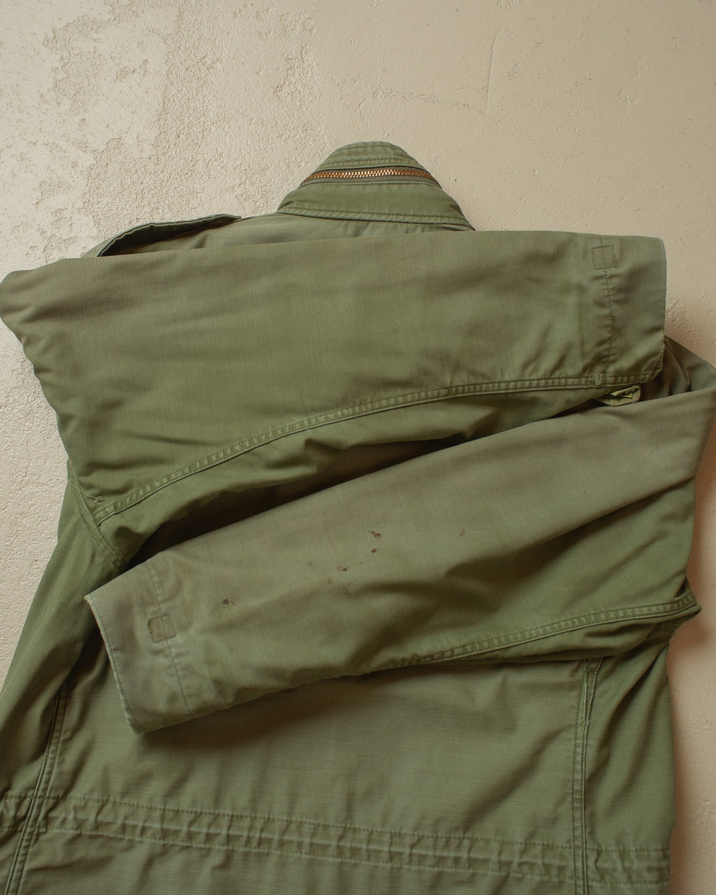 1980s Faded US Army M65 Field Jacket green - L