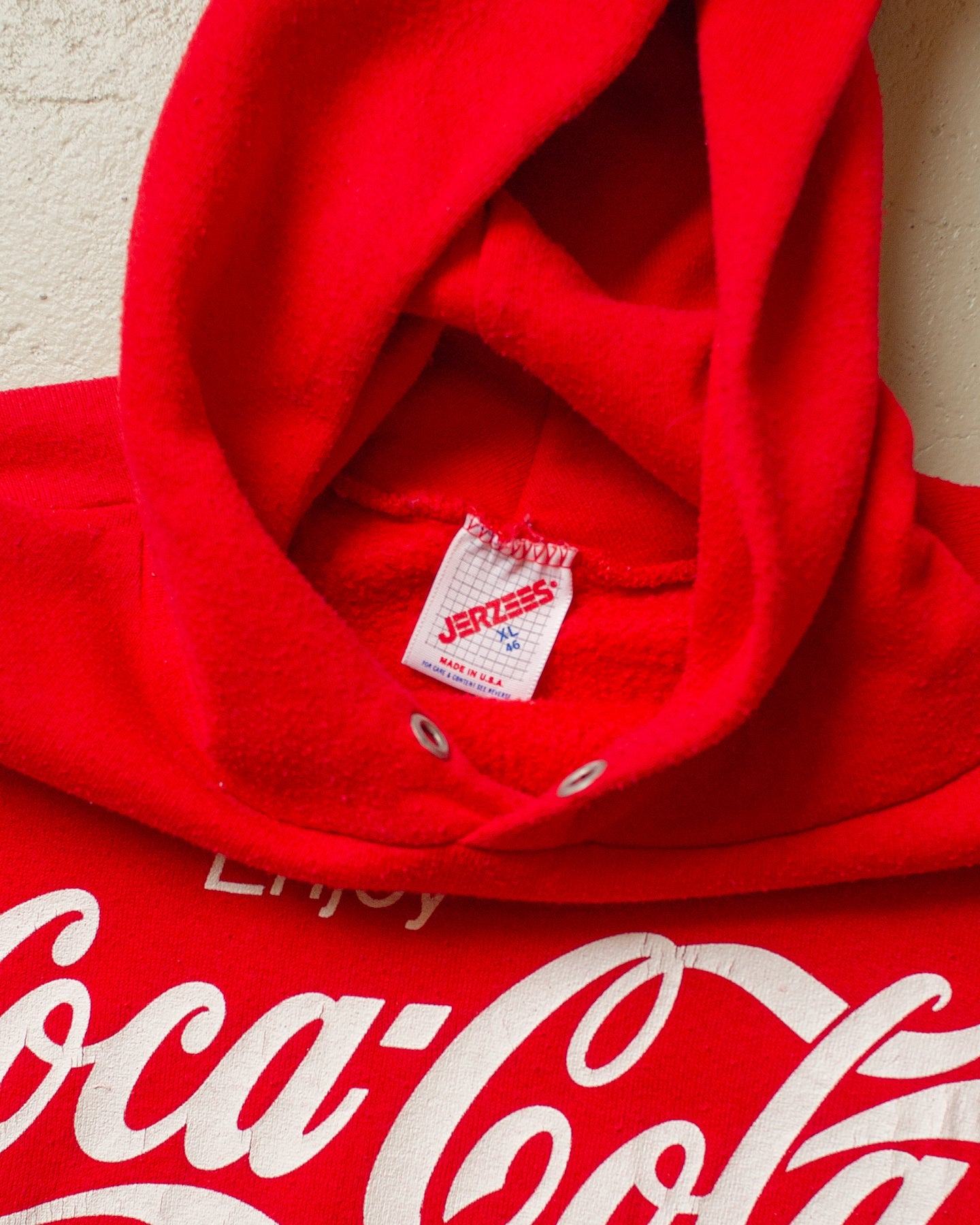 1980s/90s Enjoy Coca Cola Hoodie red - L