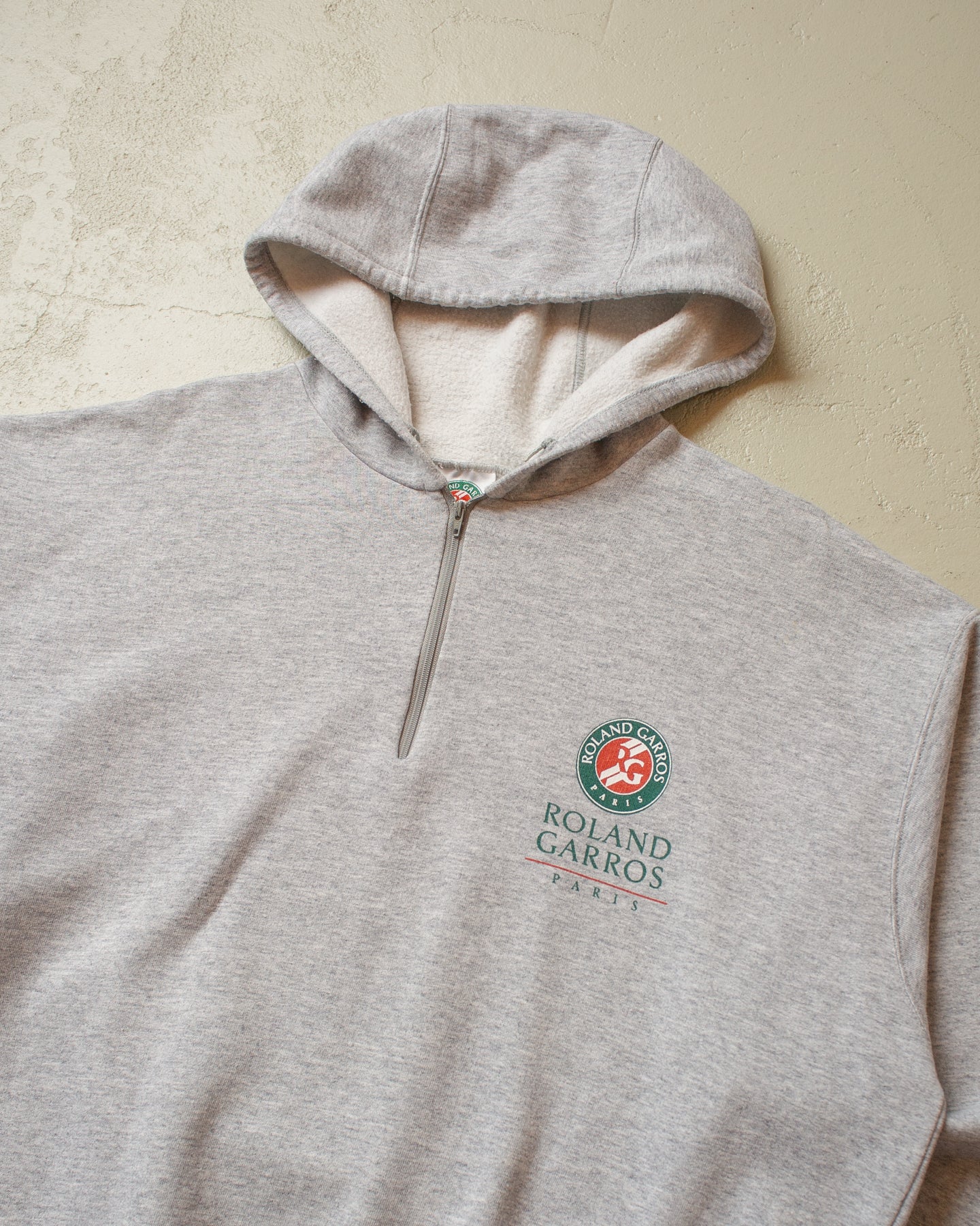 2000s Roland Garros Tennis Hoodie grey - XL/XXL