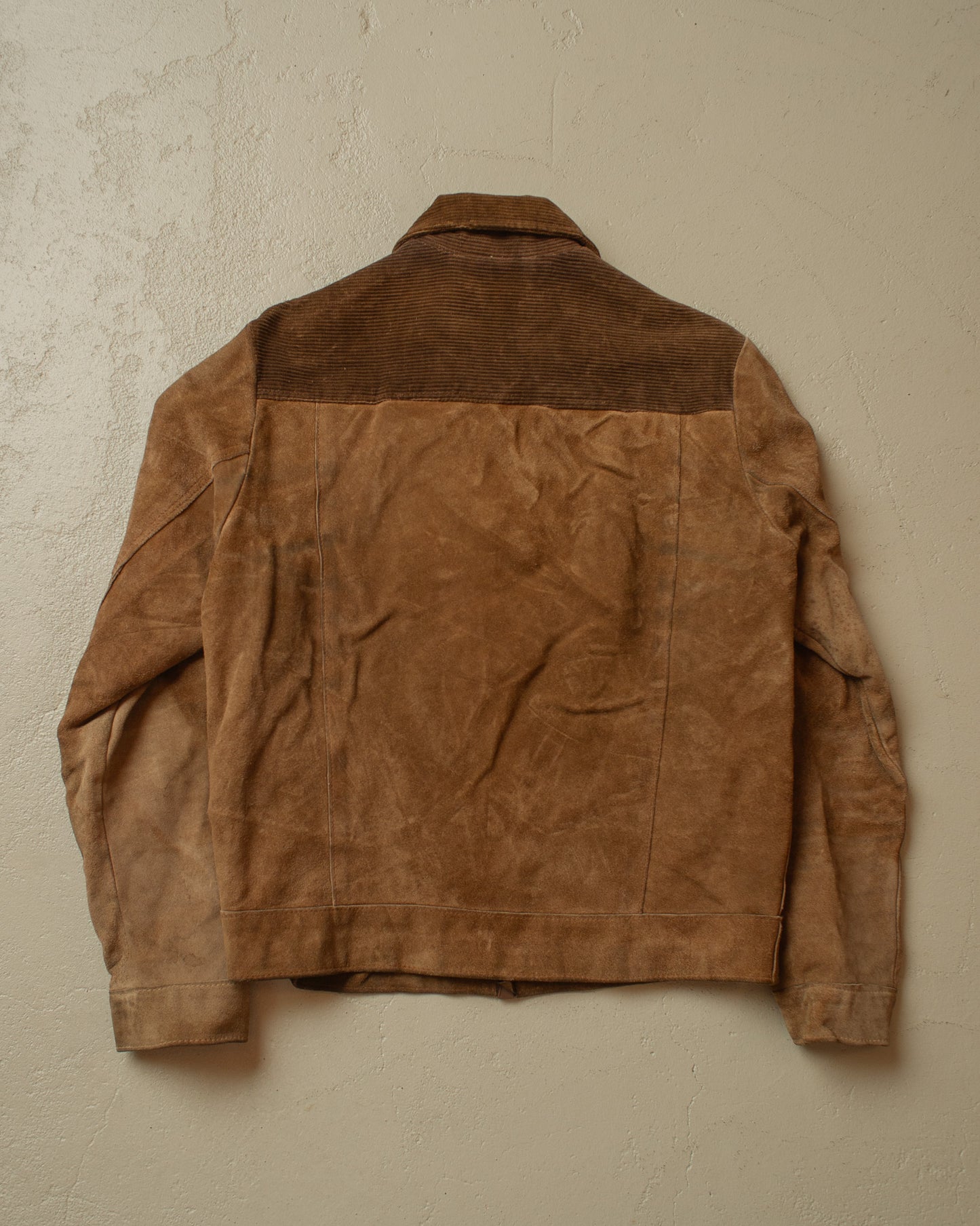 1970s German Suede Leather Jacket brown - S/M