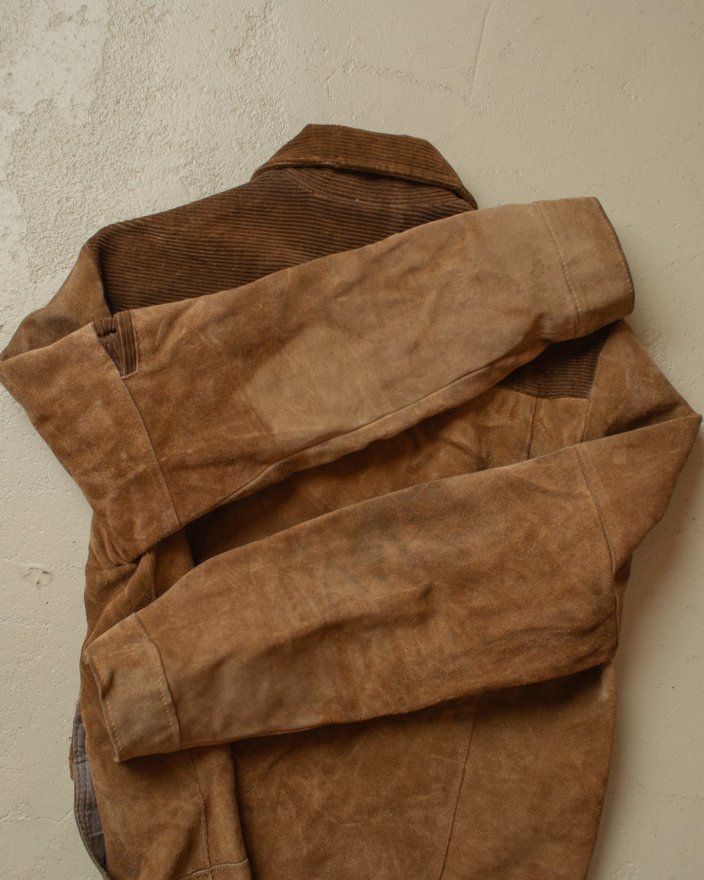1970s German Suede Leather Jacket brown - S/M
