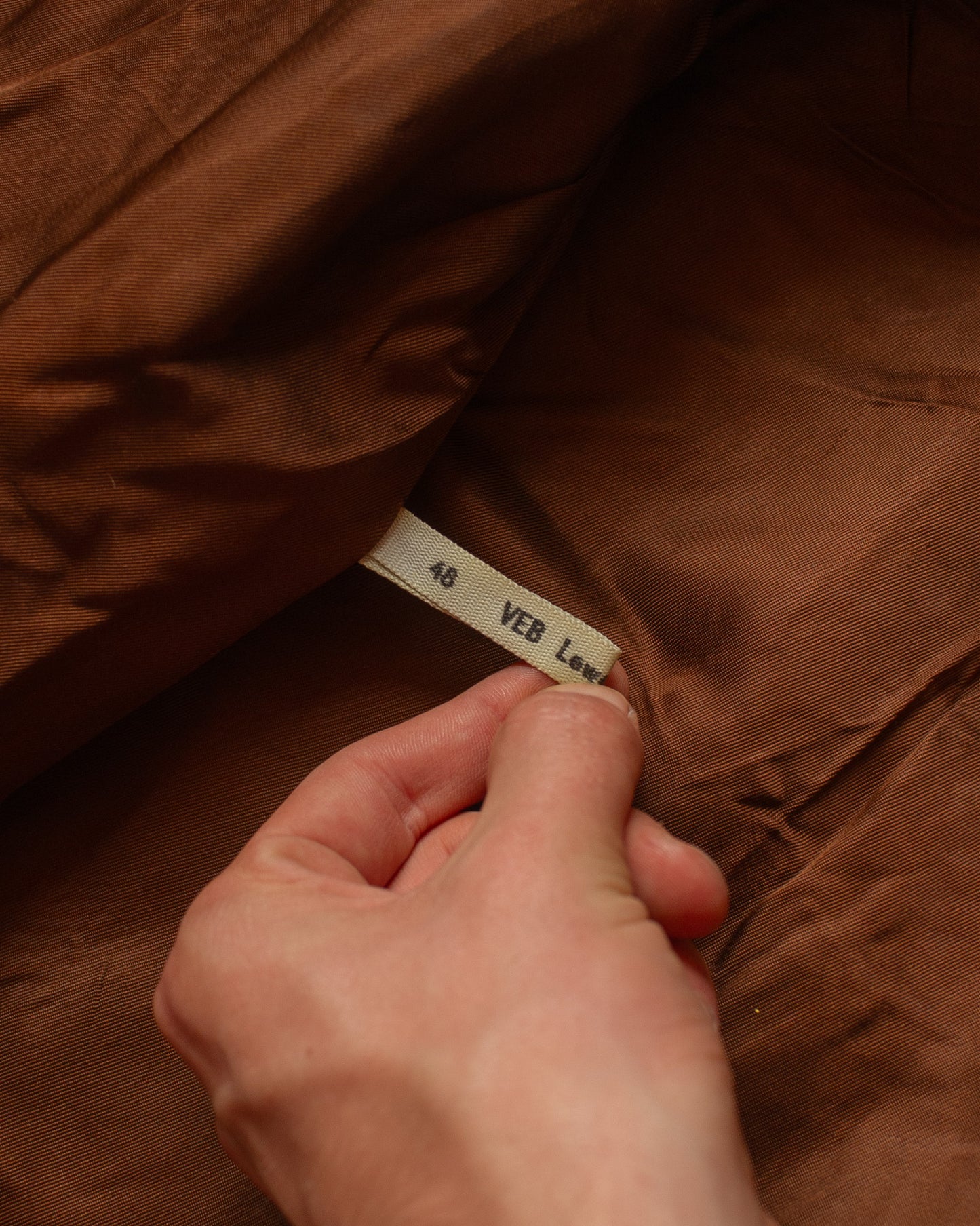 1970s German Suede Leather Jacket brown - S/M