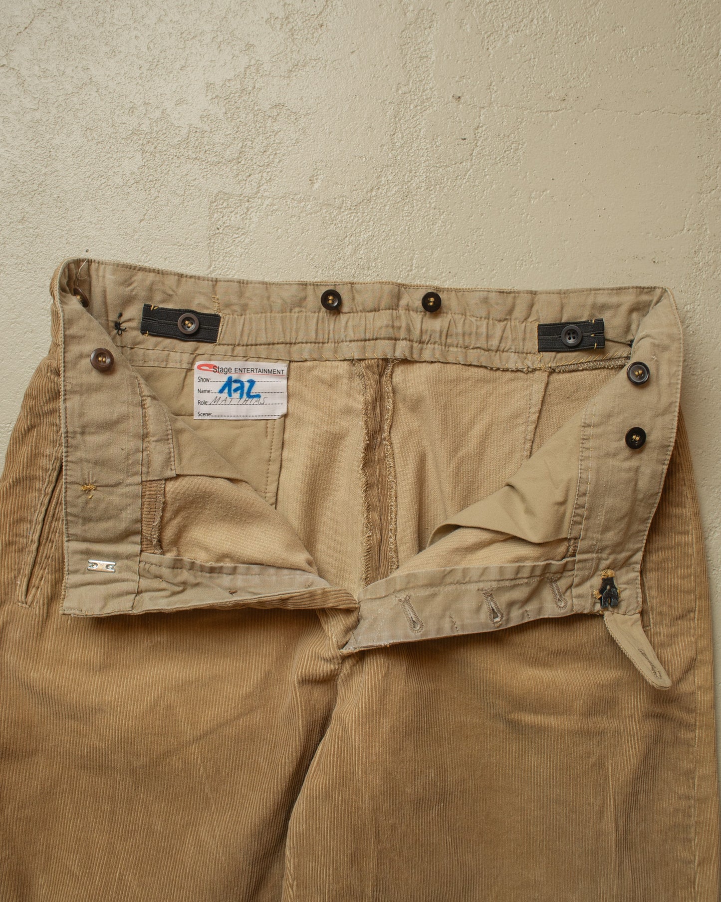1930s/40s Reproduction Corduroy Shorts brown - W32,5
