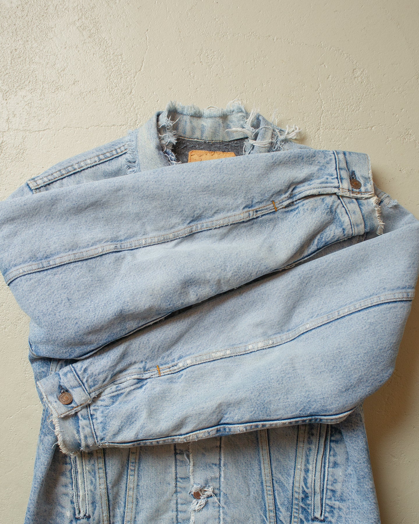 1980s distressed Levi´s blanket lined Type 3 Denim Jacket blue - M/L
