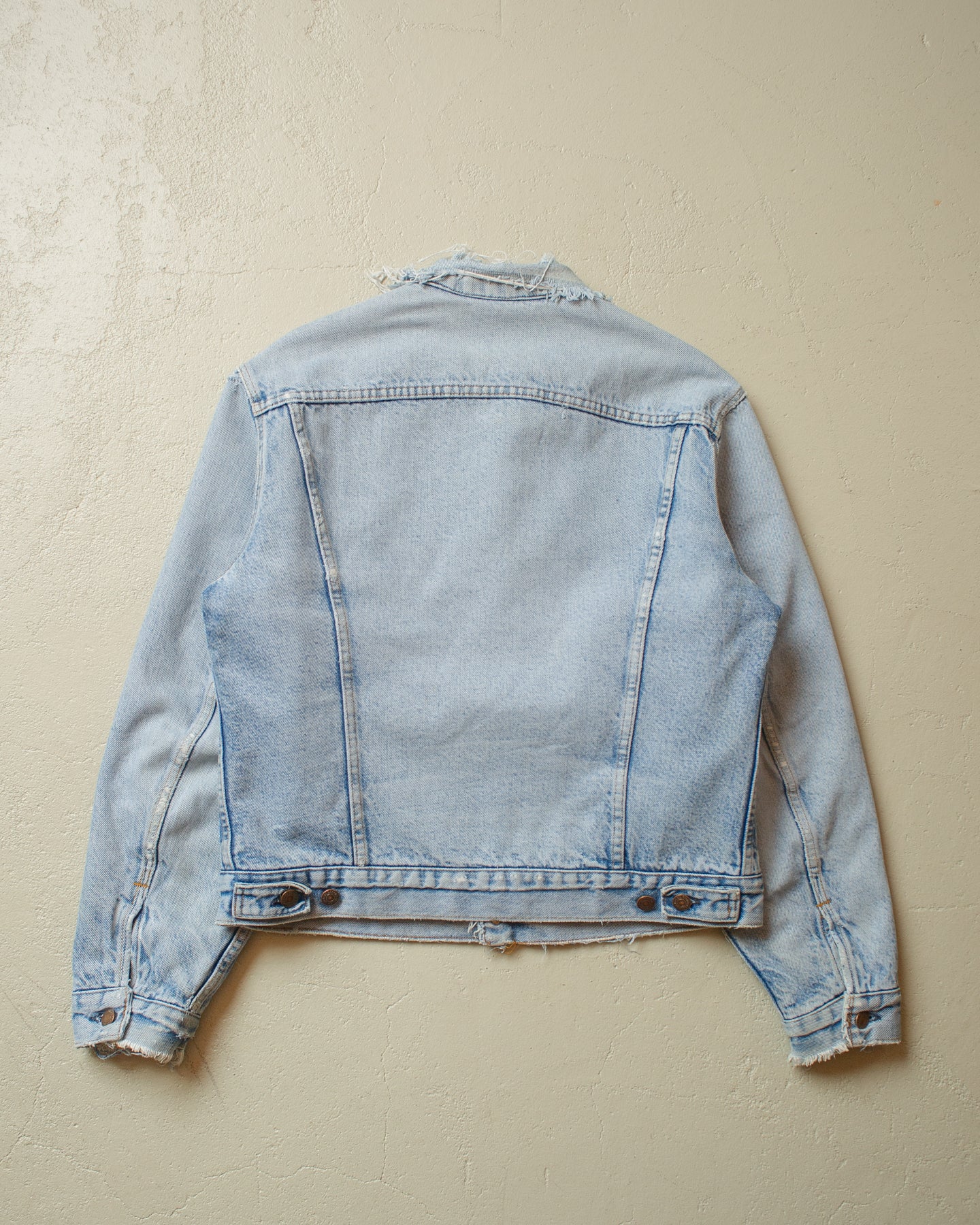 1980s distressed Levi´s blanket lined Type 3 Denim Jacket blue - M/L
