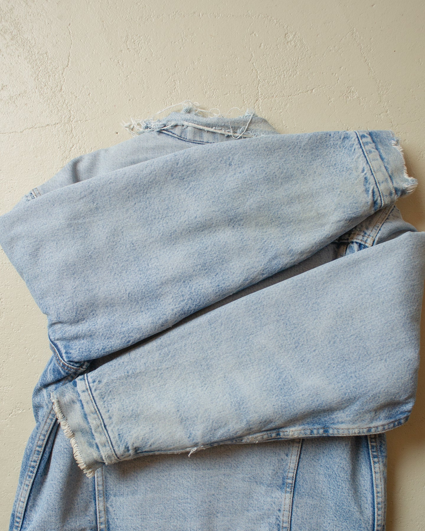 1980s distressed Levi´s blanket lined Type 3 Denim Jacket blue - M/L