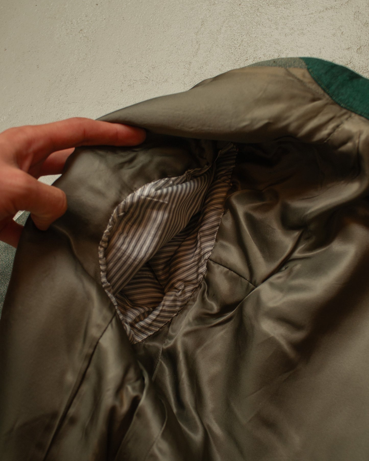 1950s/60s Sunfaded German Shooting Club Jacket green - M/L