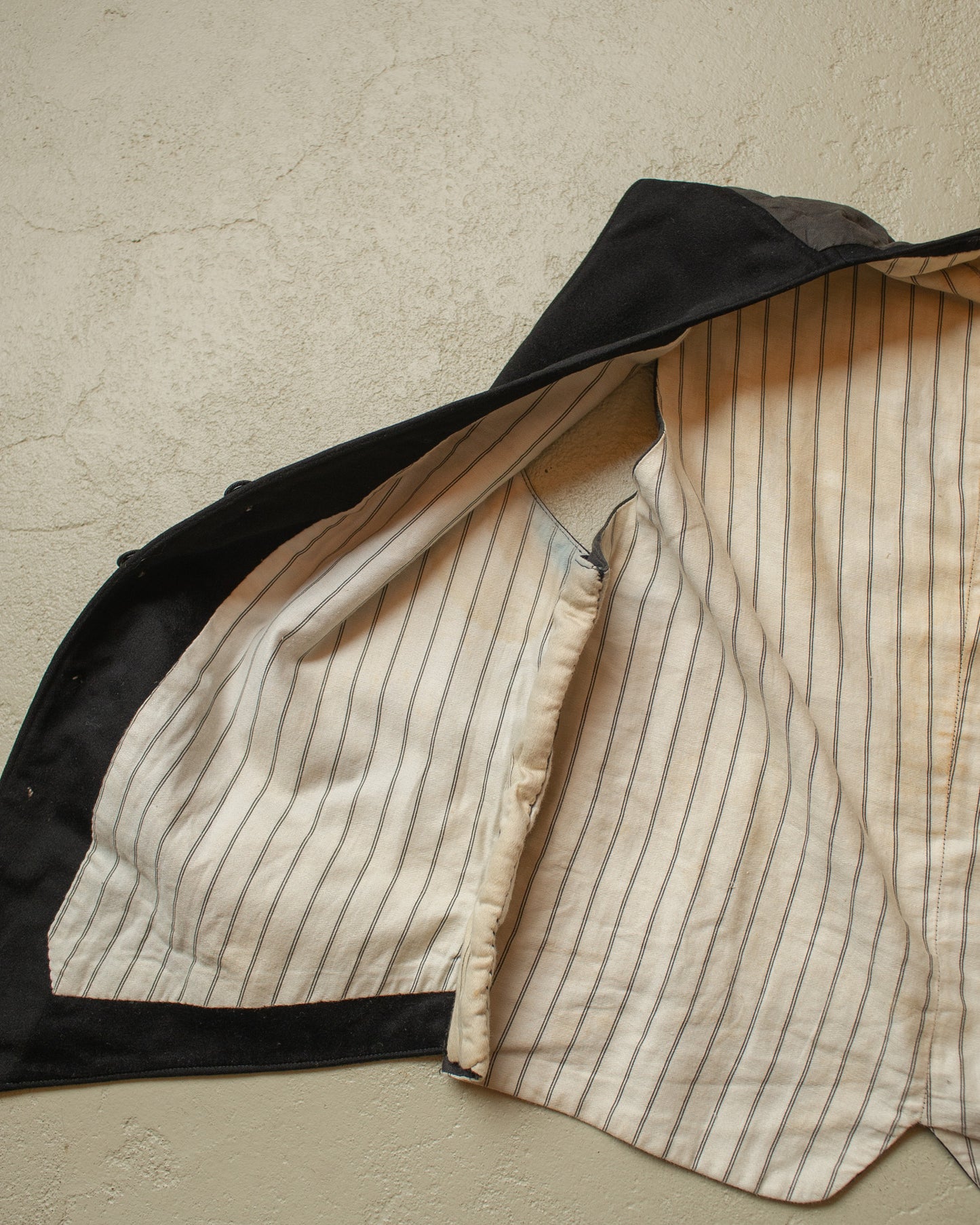 1930s German modified Wool Suit Vest black - XS/L