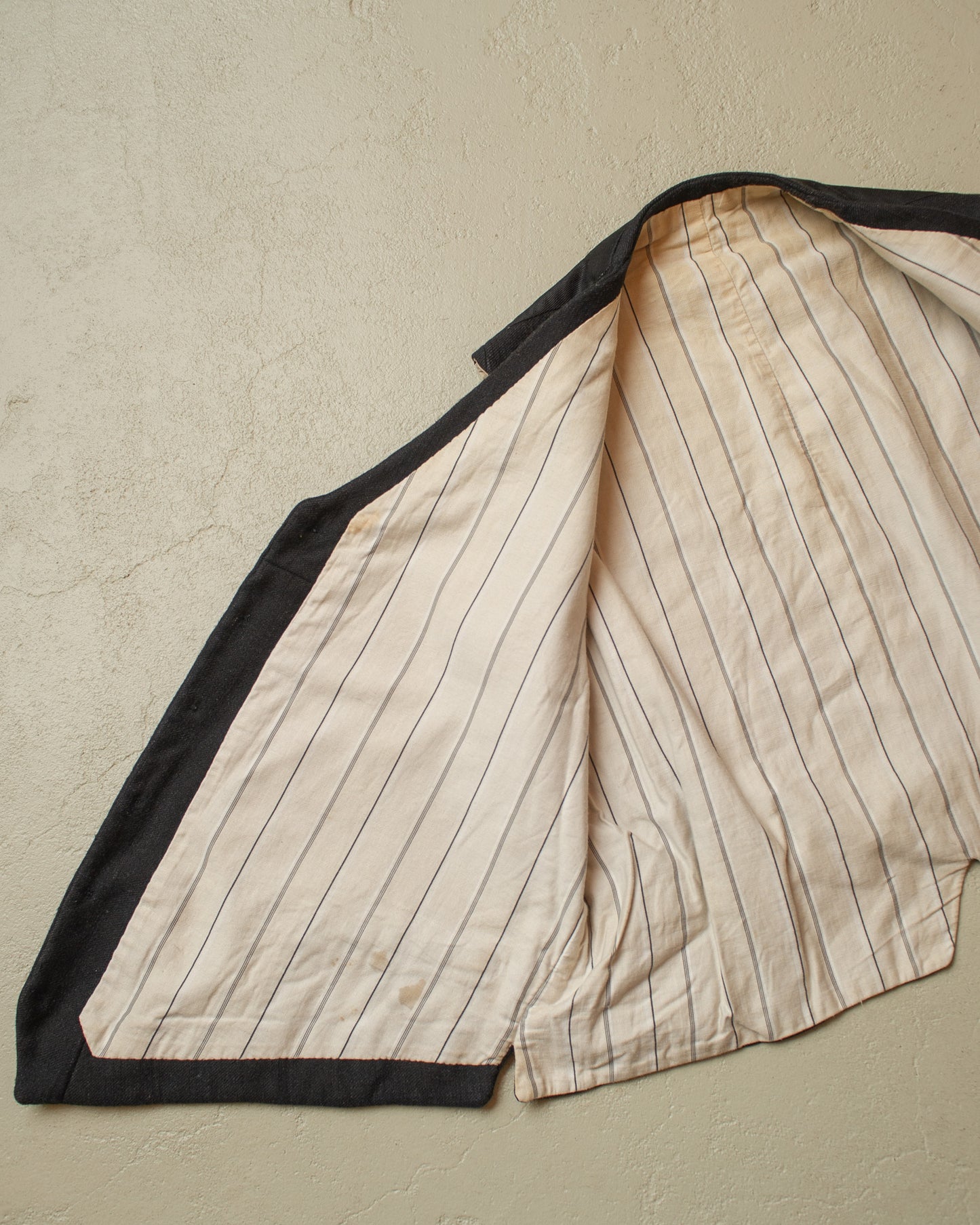 1930/40s German Wool Suit Vest black - L