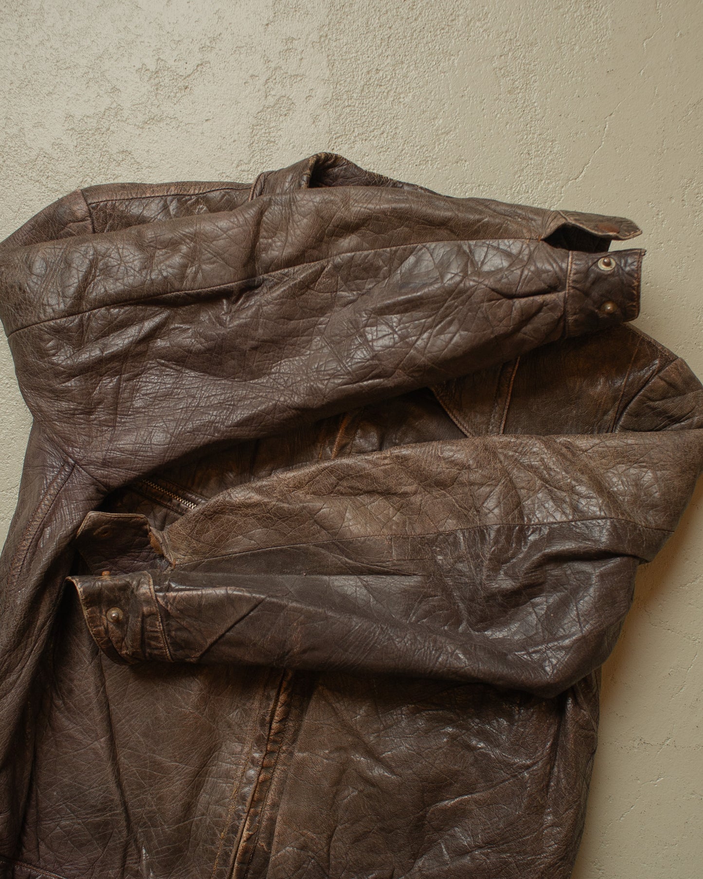 1940s German Leather Jacket brown - S