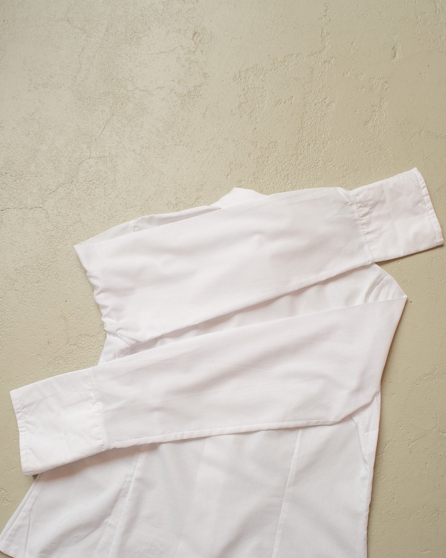 1970s Womens Point Collar Blouse white - L