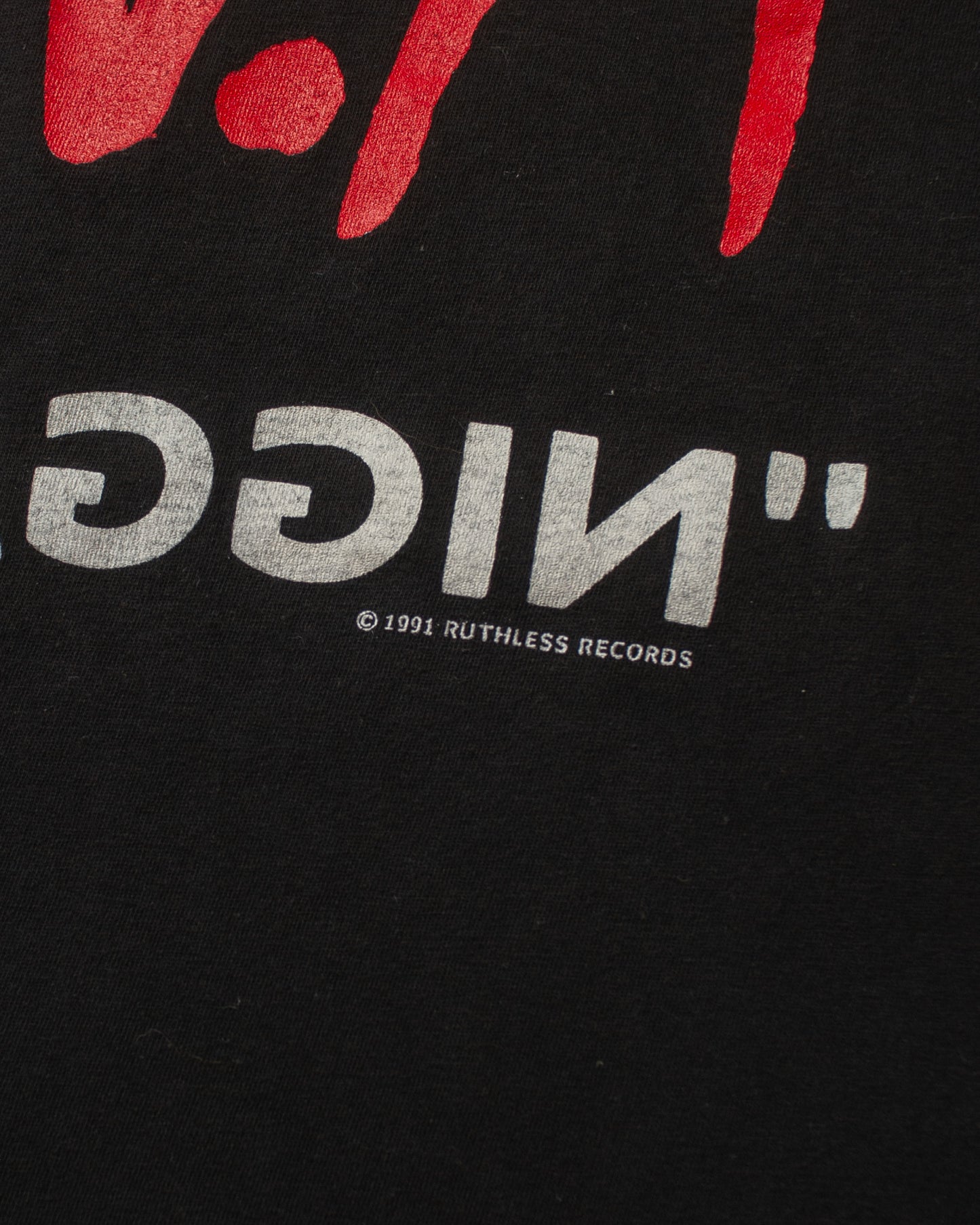 1991 N.W.A "NIGGAZ4LIFE" Rap T-shirt black - XL