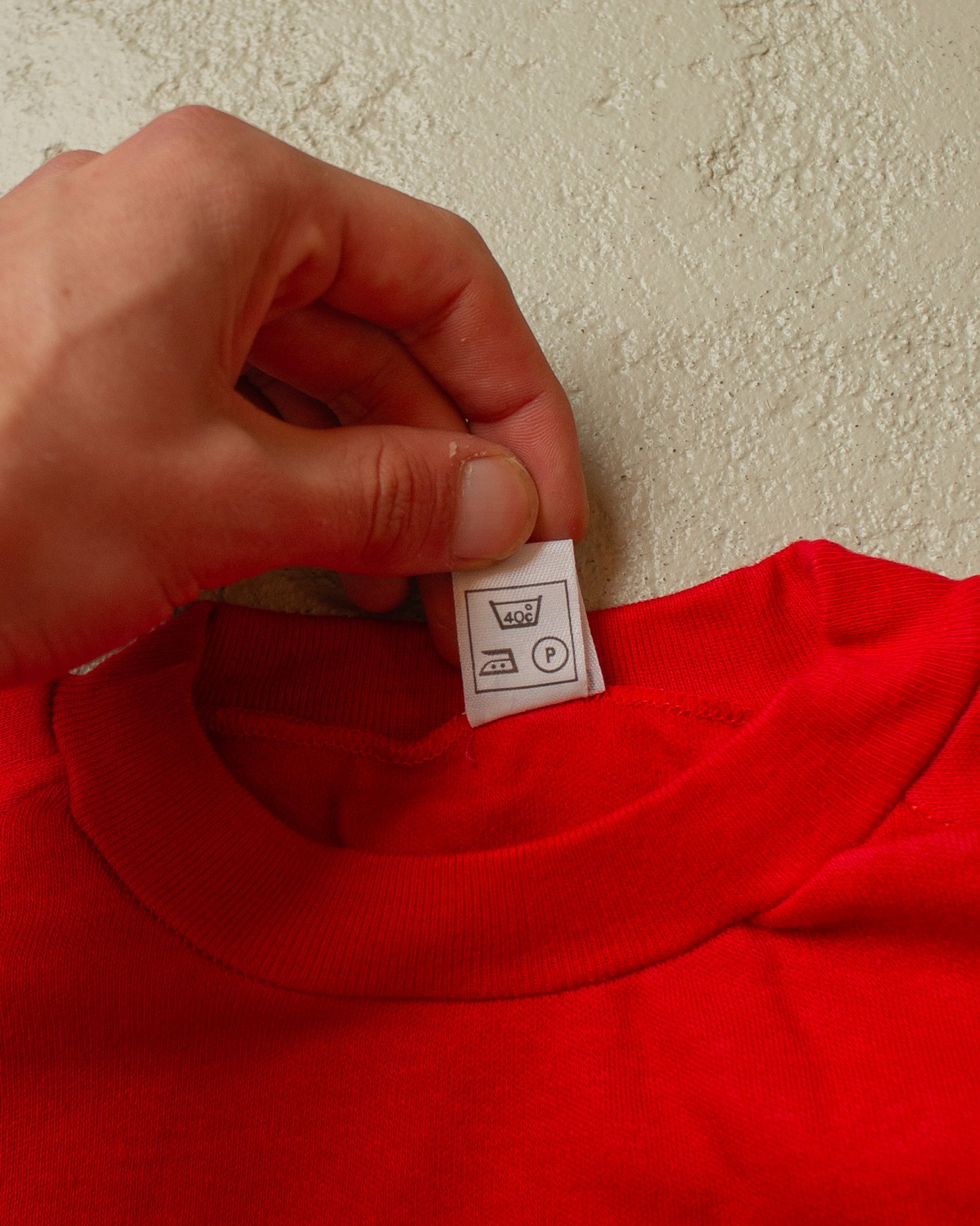 1970s Deadstock Leica Raglan Sweatshirt red - M/L