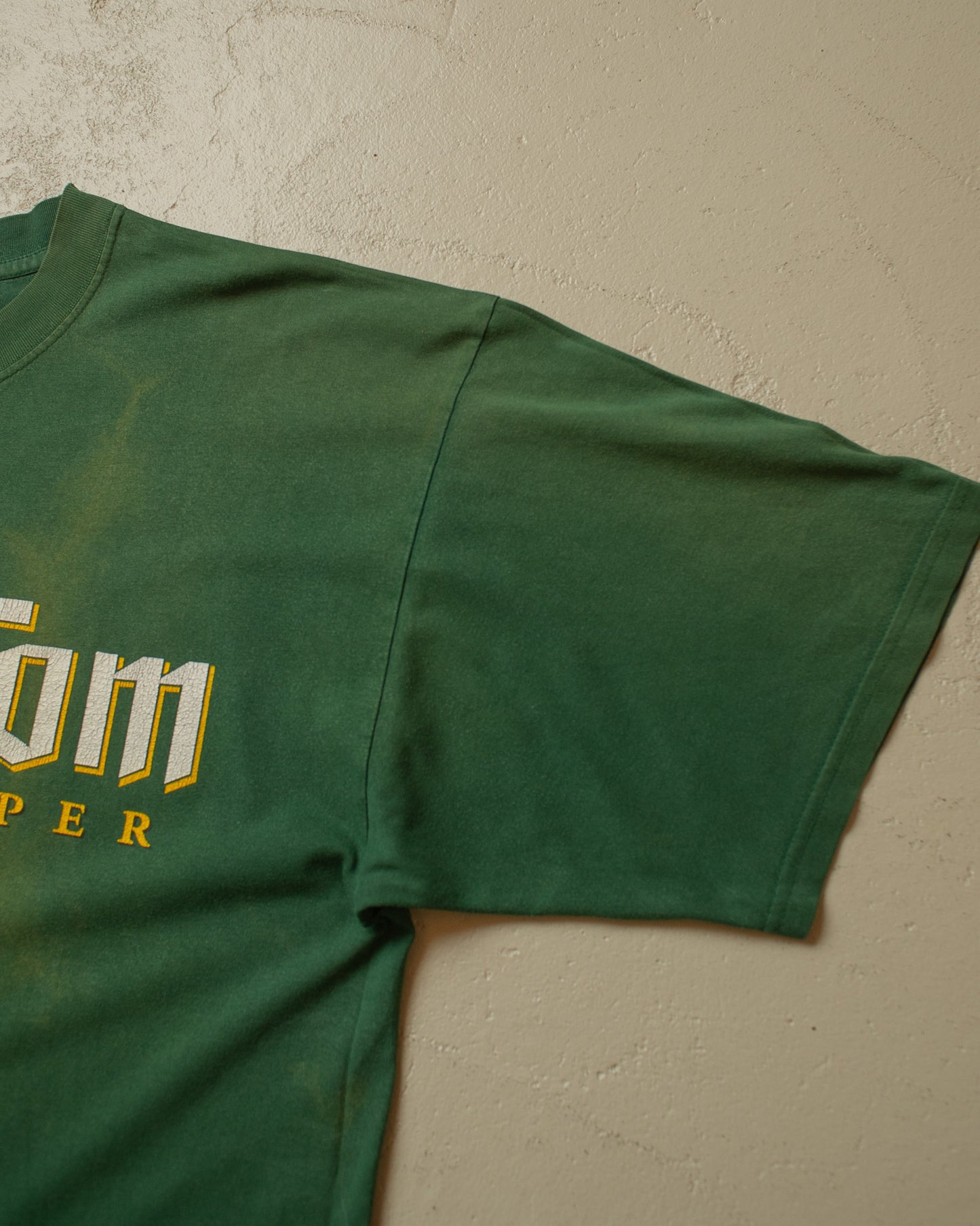1990s Faded Onkel Tom Angelripper T-shirt green - XL/XXL