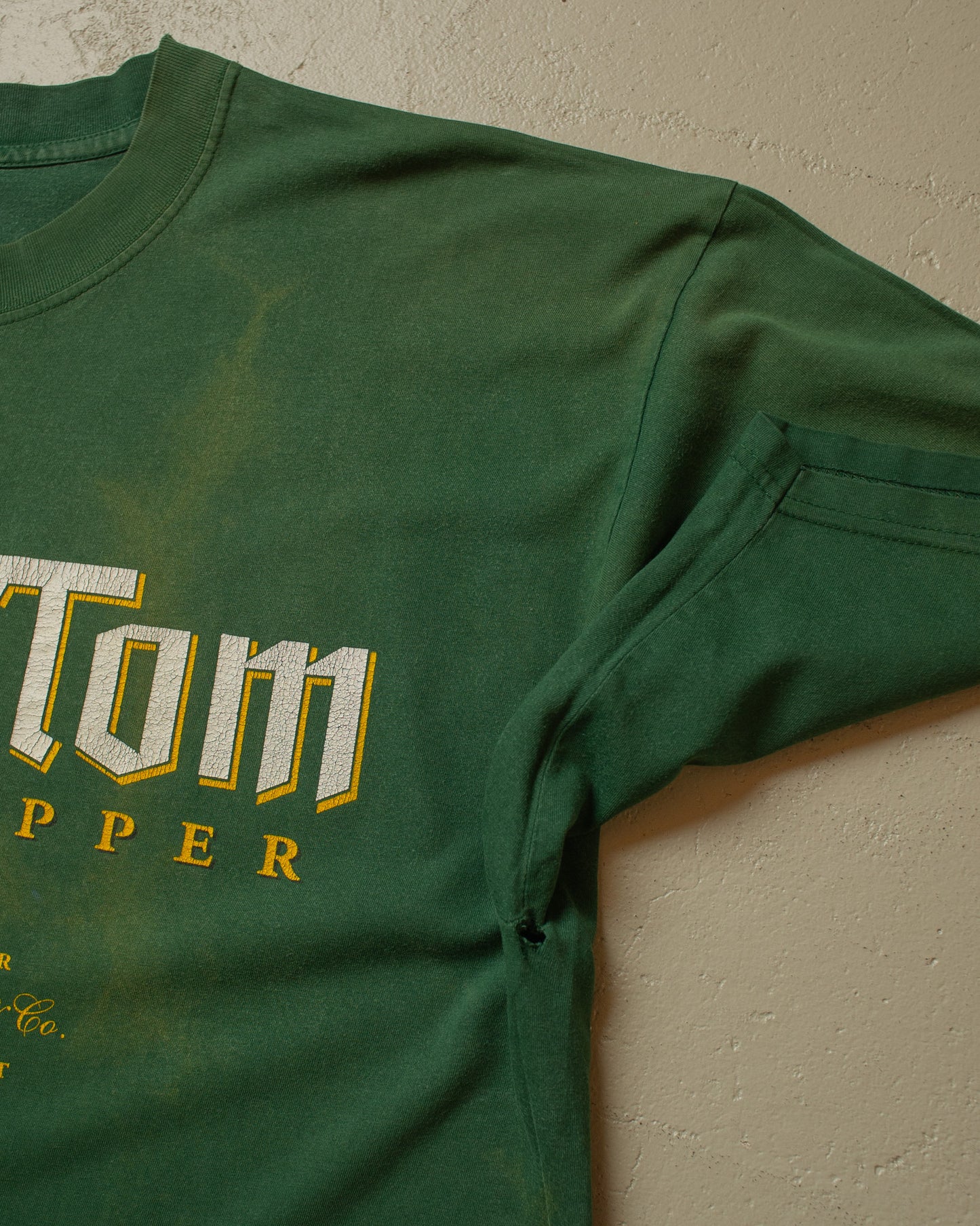 1990s Faded Onkel Tom Angelripper T-shirt green - XL/XXL