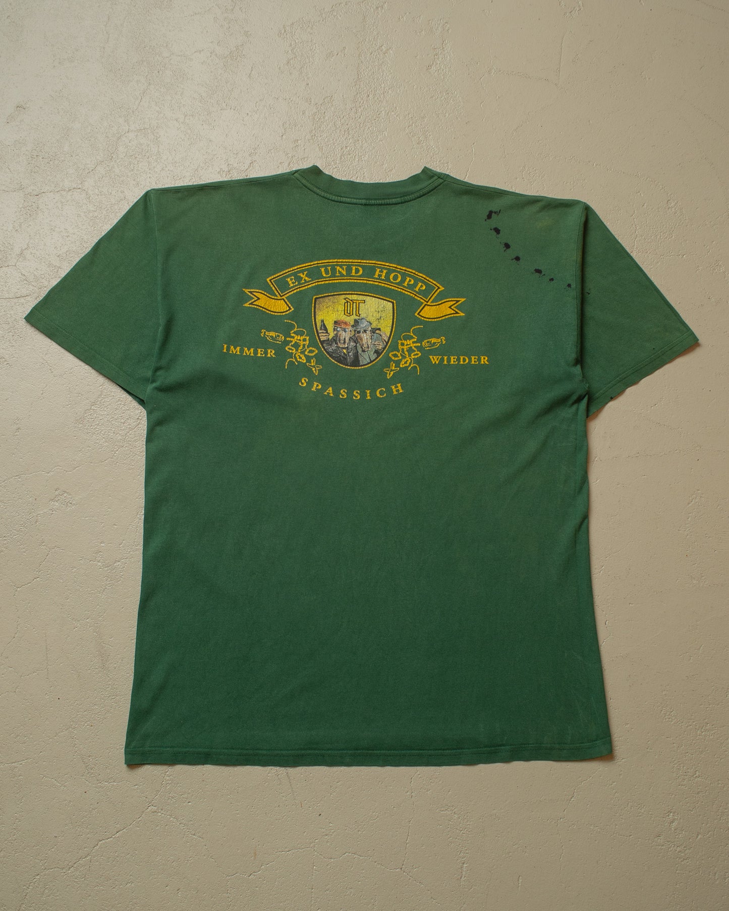 1990s Faded Onkel Tom Angelripper T-shirt green - XL/XXL