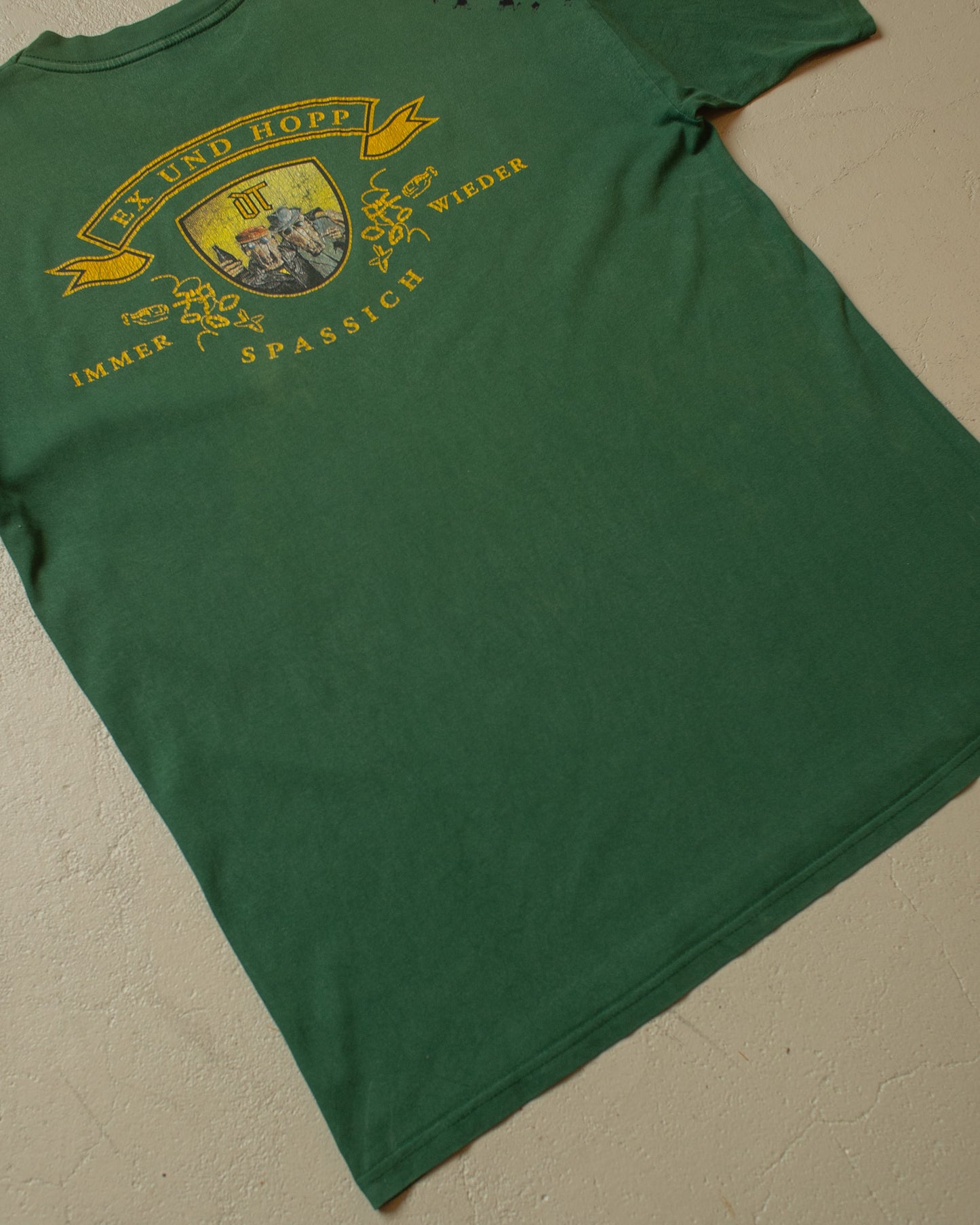 1990s Faded Onkel Tom Angelripper T-shirt green - XL/XXL