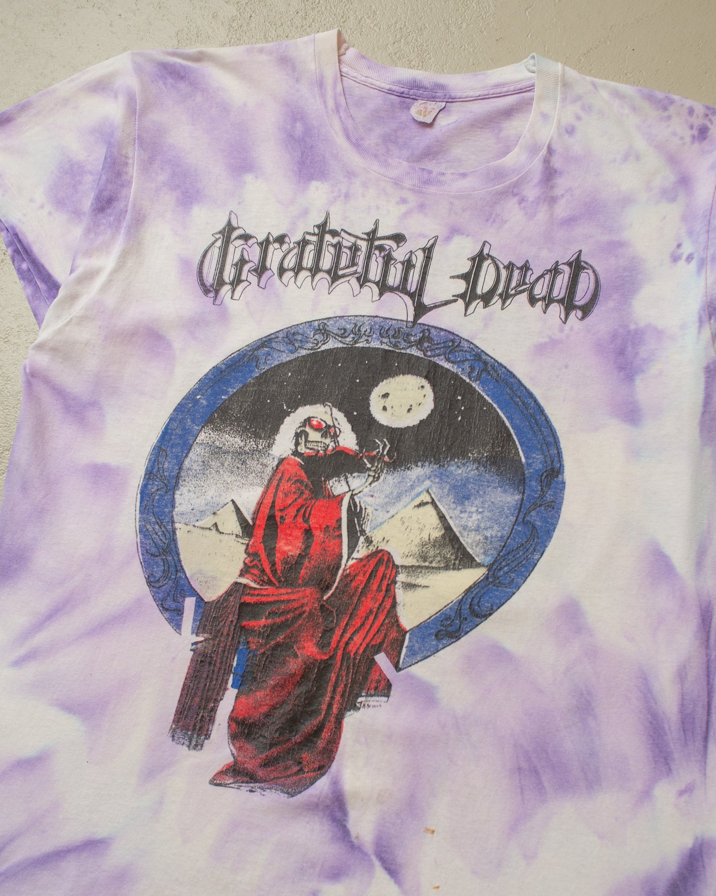 1980s/90s Grateful Dead "Blues for Allah" Tie Dye Tour T-shirt - L