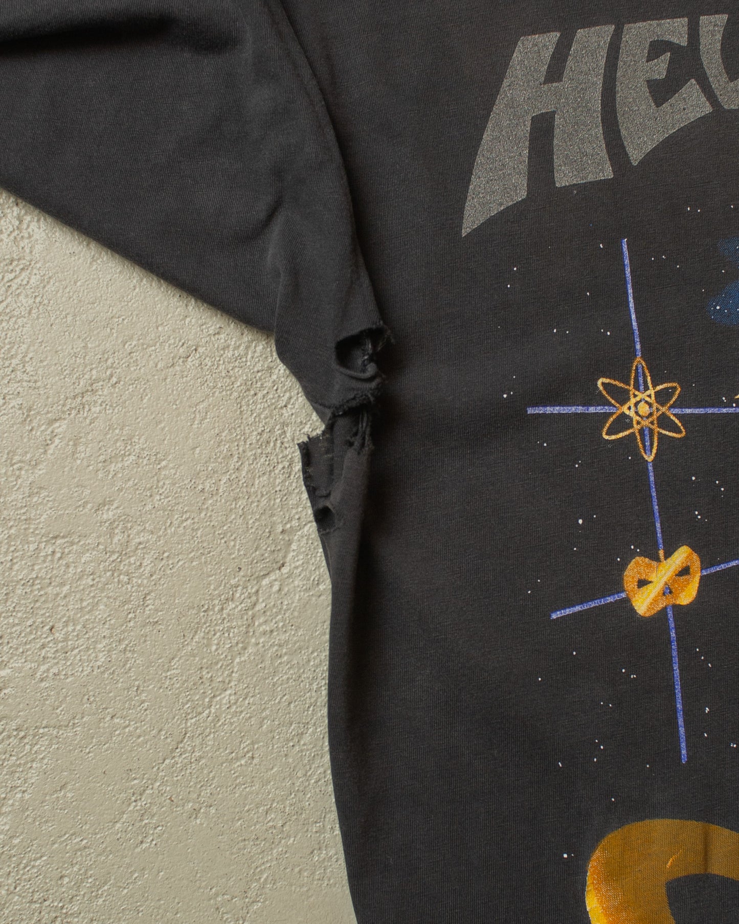 1994/95 distressed Helloween Tour T-shirt black - L/XL