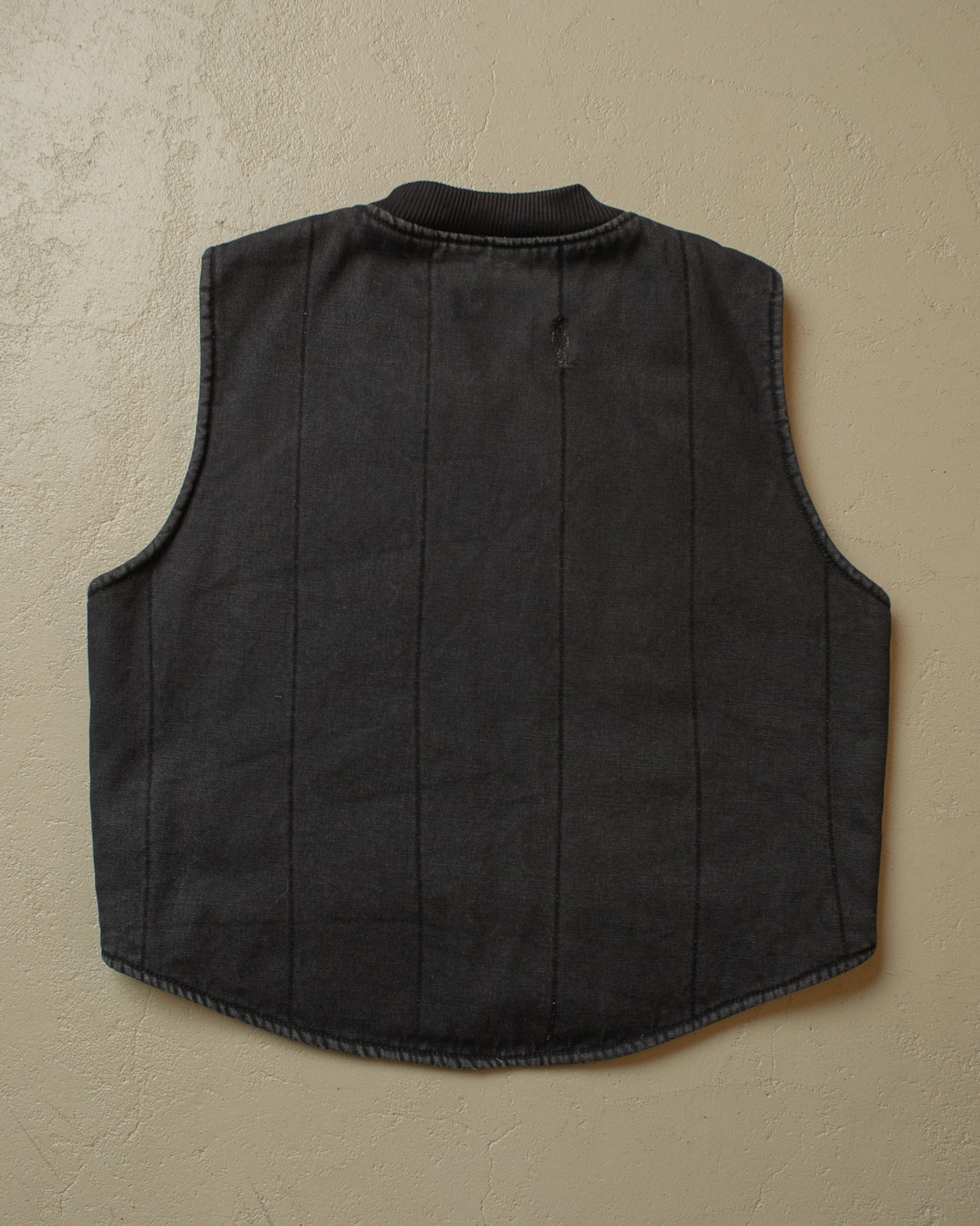 1990s Dickies sherpa Lined Workwear Vest black - M/L