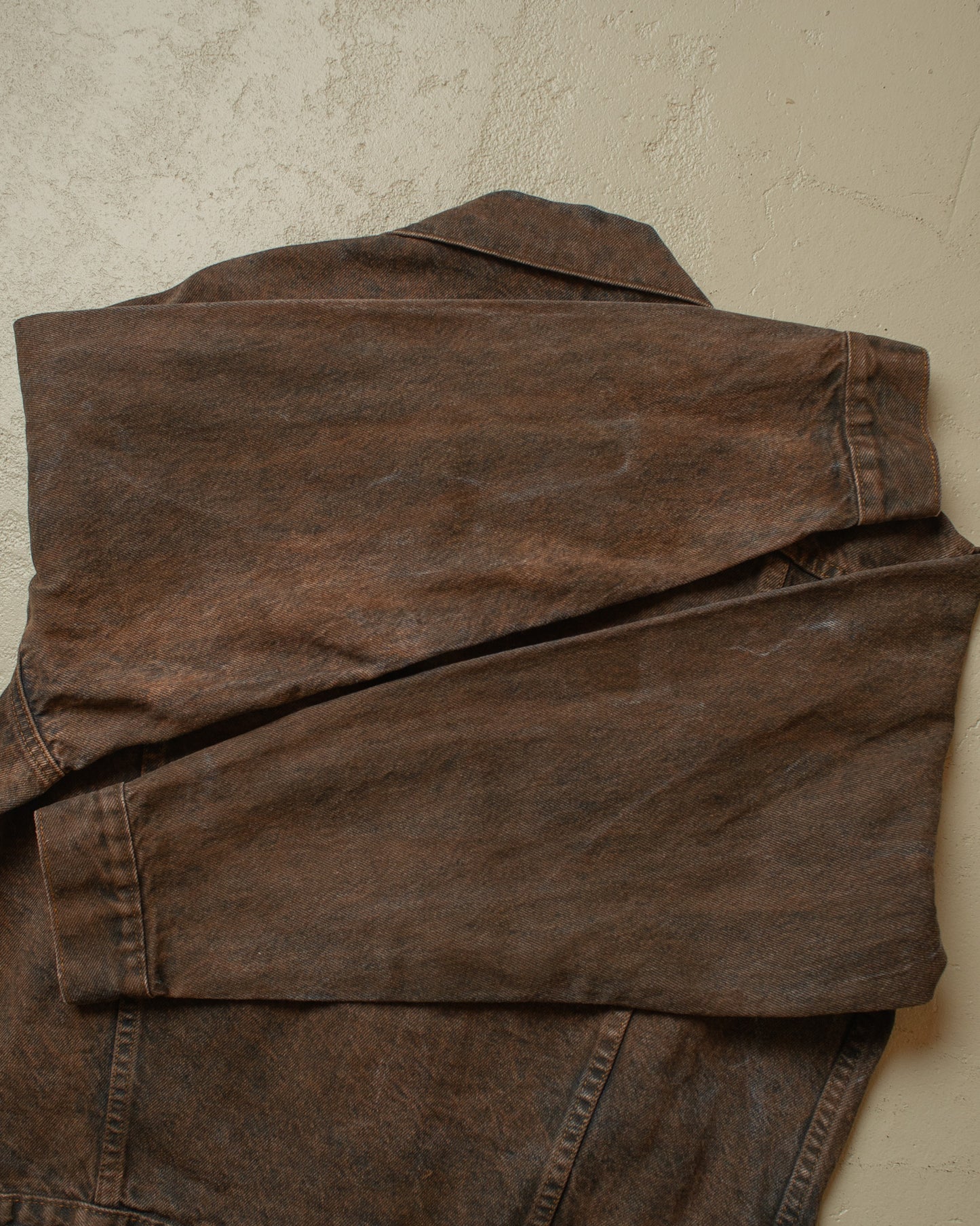 1980s crazy Faded Levi´s Type 3 Denim Jacket black - L/XL