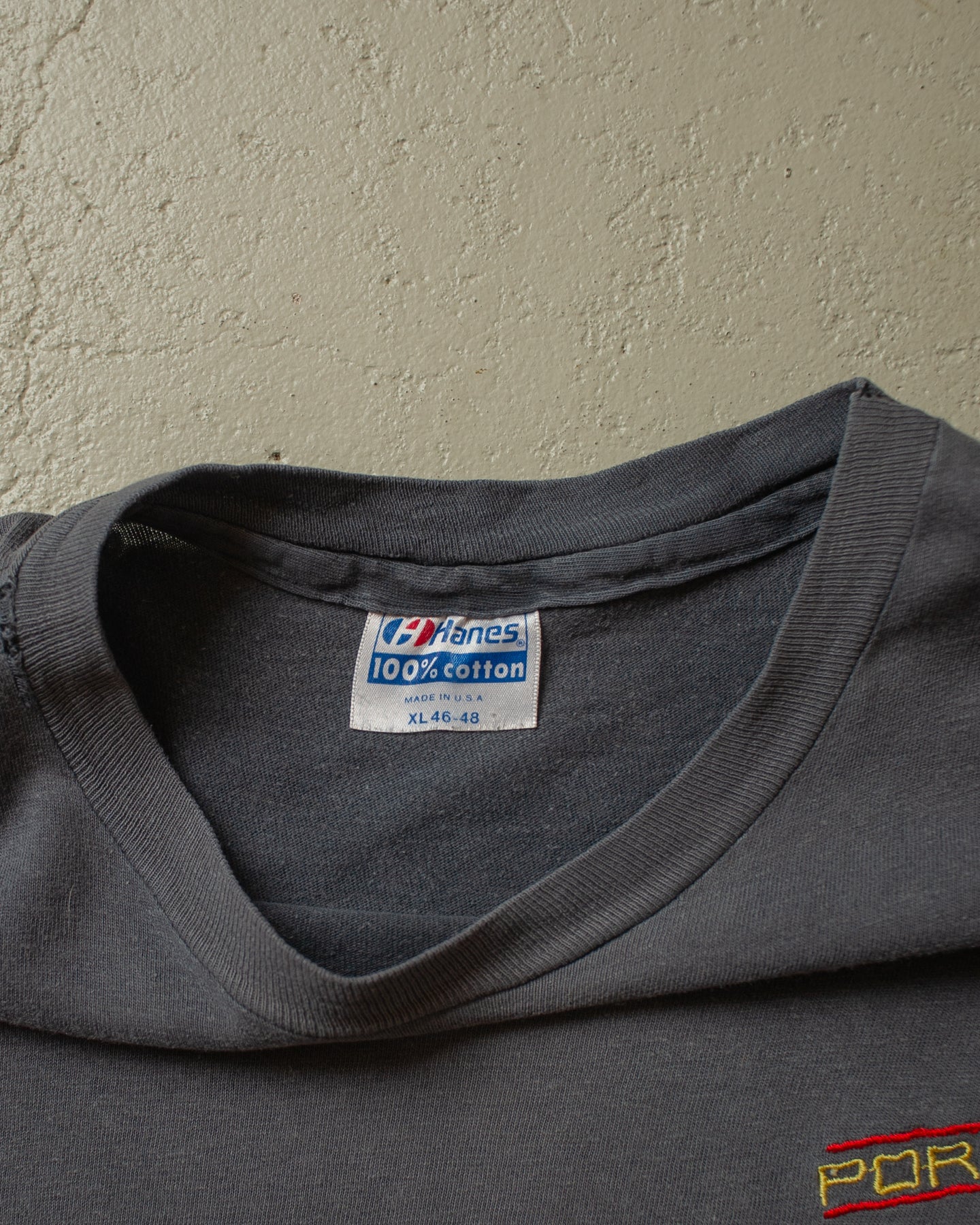 1980s Sunfaded Porsche T-shirt black - L