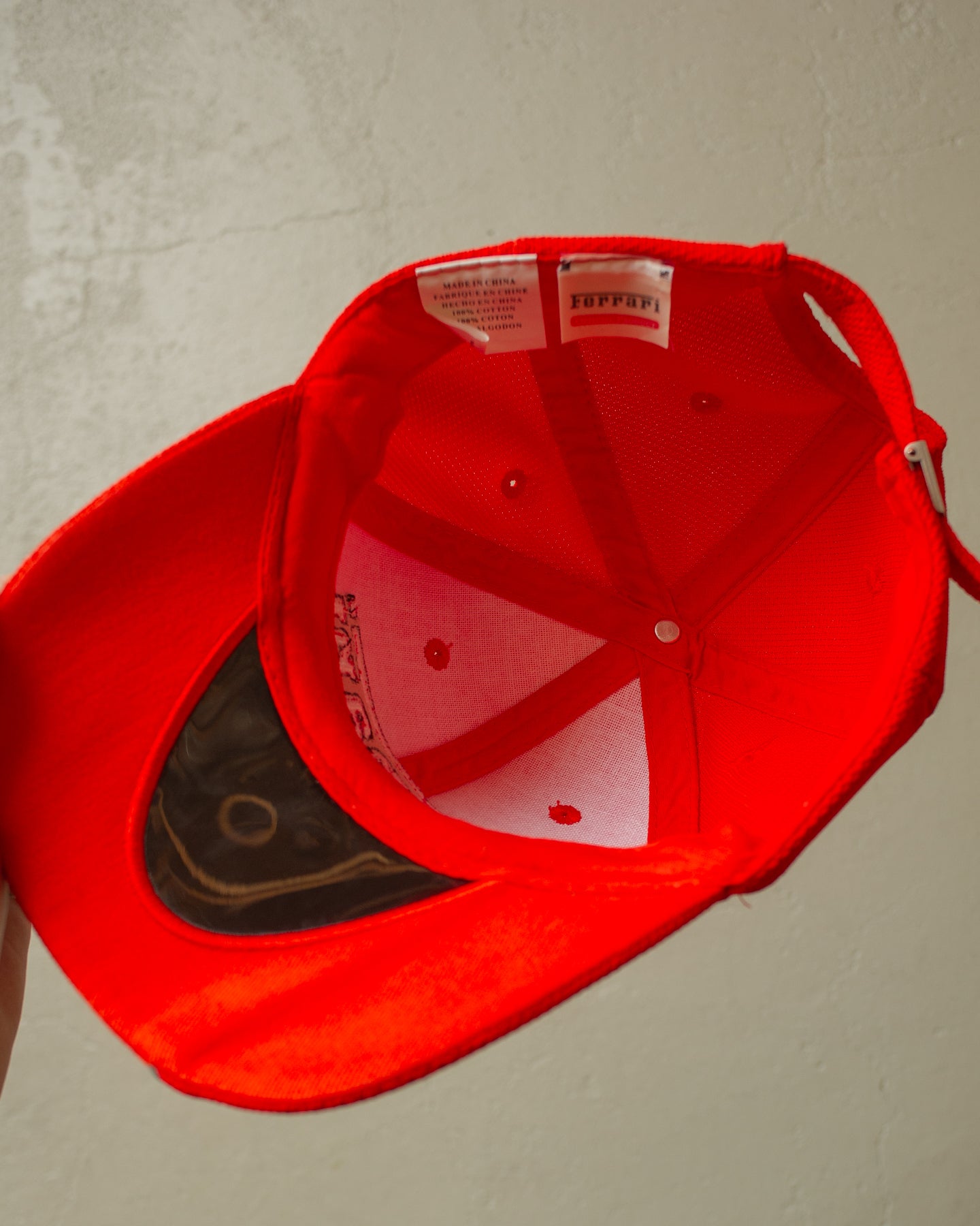 1990s Ferrari Gear Strapback red