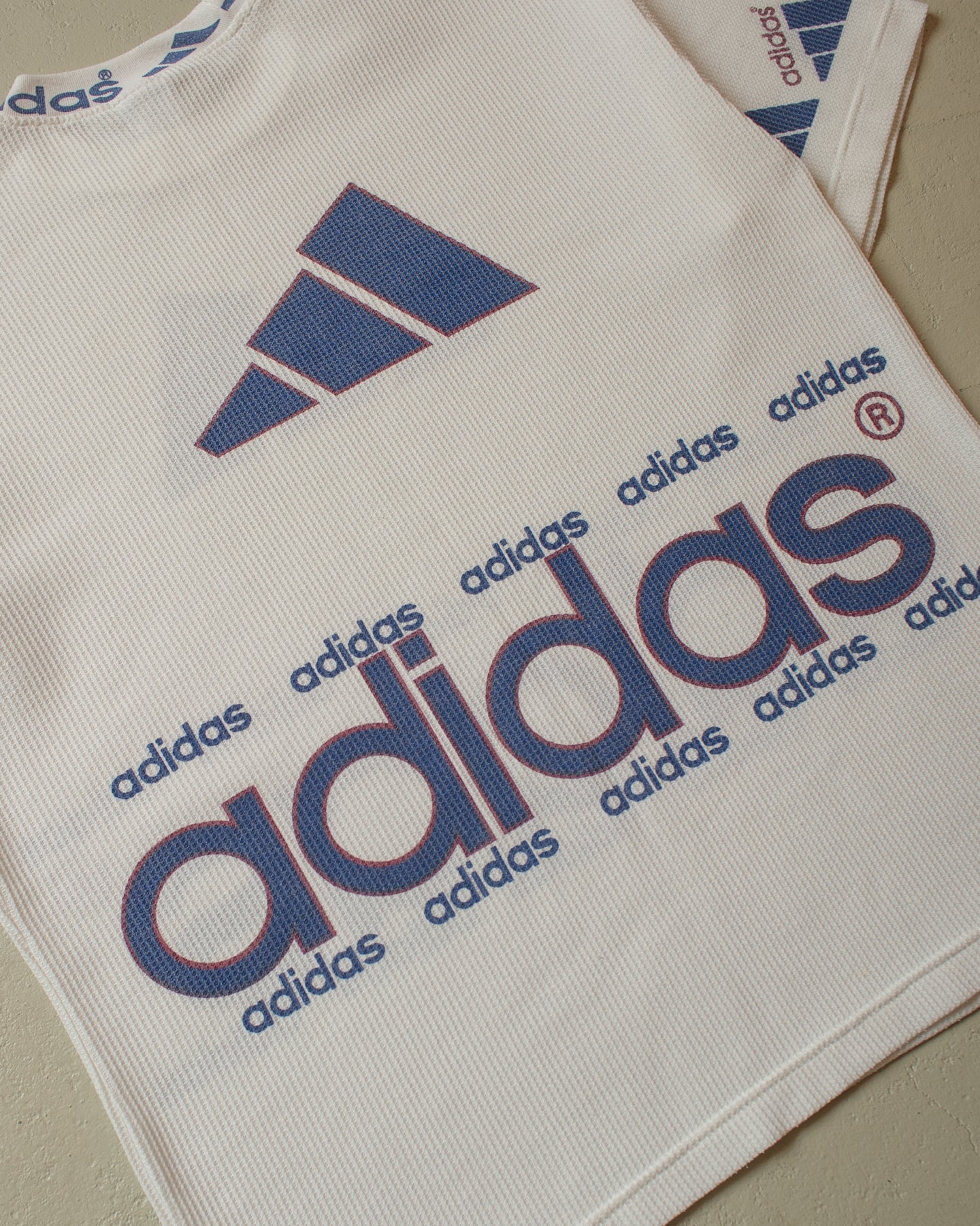 1990s Bootleg Adidas Waffle T-shirt - XL